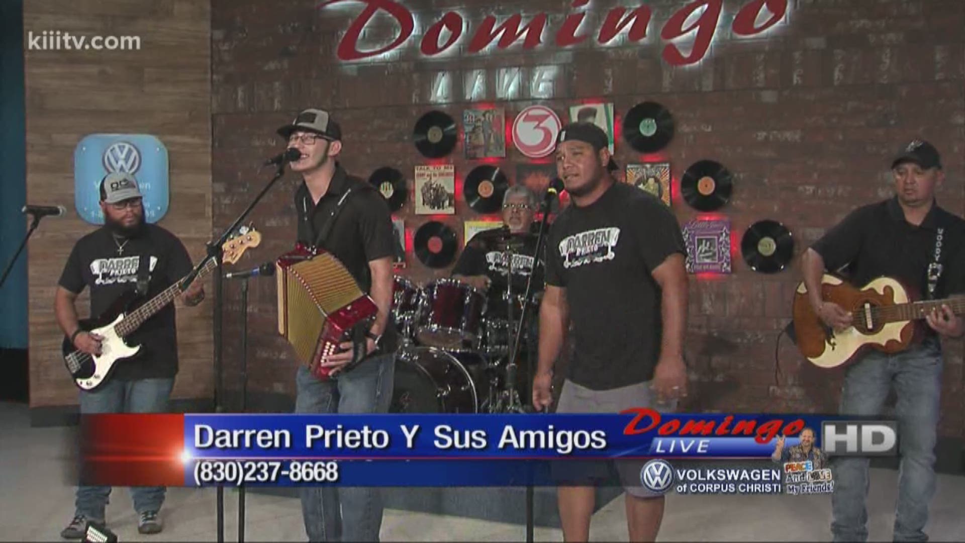 Darren Prieto Y Sus Amigos performing "Darren's Cumbia" on Domingo Live.