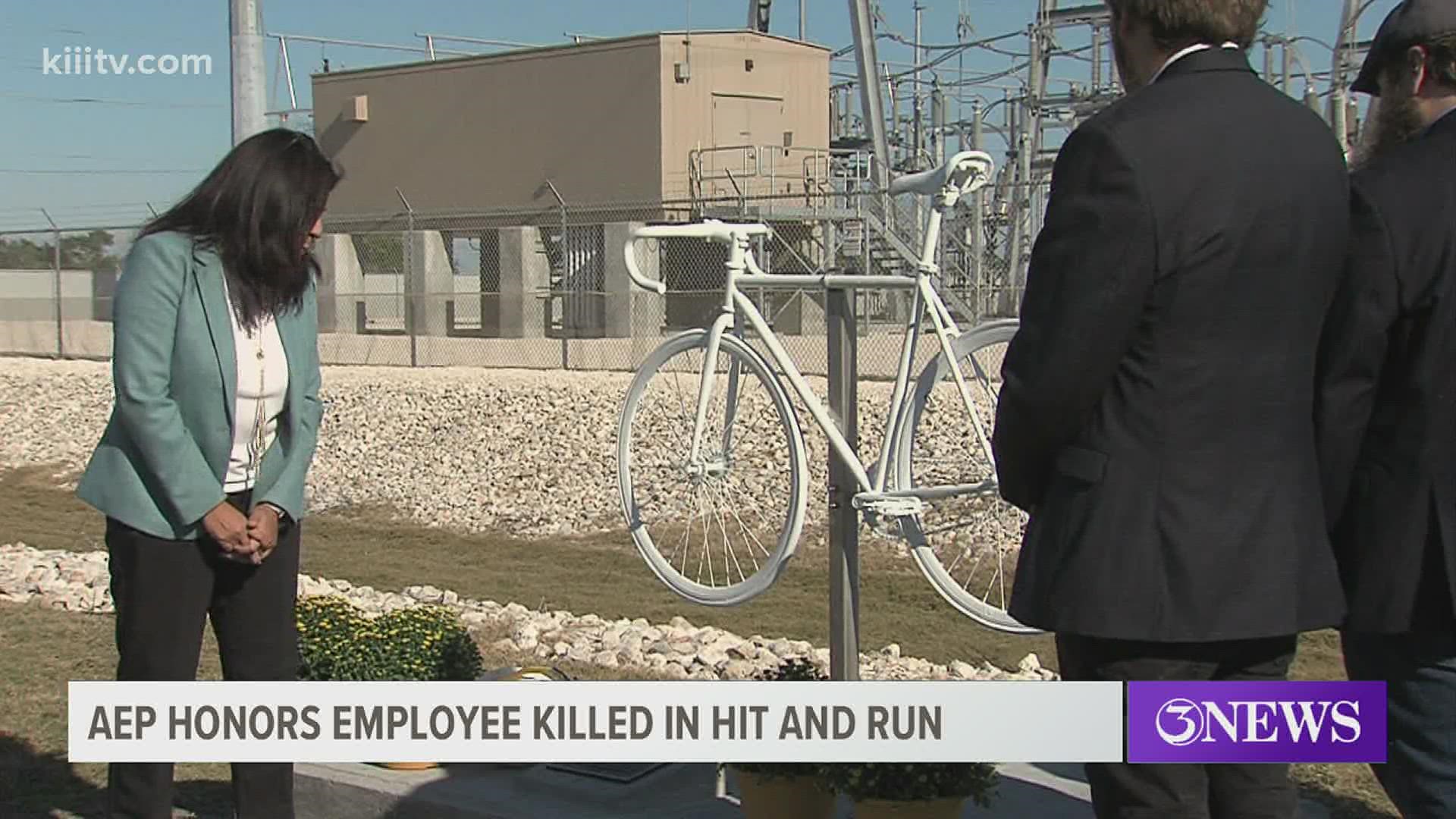 AEP Texas named a substation at Holly and Ennis Joslin after the late Andy Heines, who was killed by a hit-and-run driving while riding his bike back in 2016.