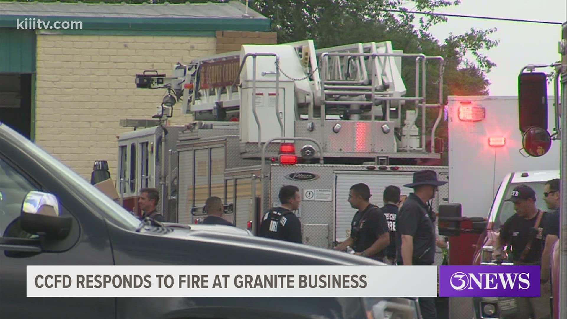 CCFD investigates cause of fire to area granite business off of SPID ...