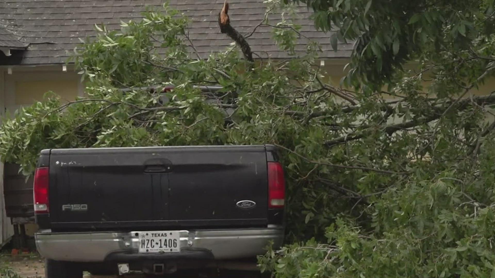 Monday morning revealed just how much damage the Category 1 hurricane brought.