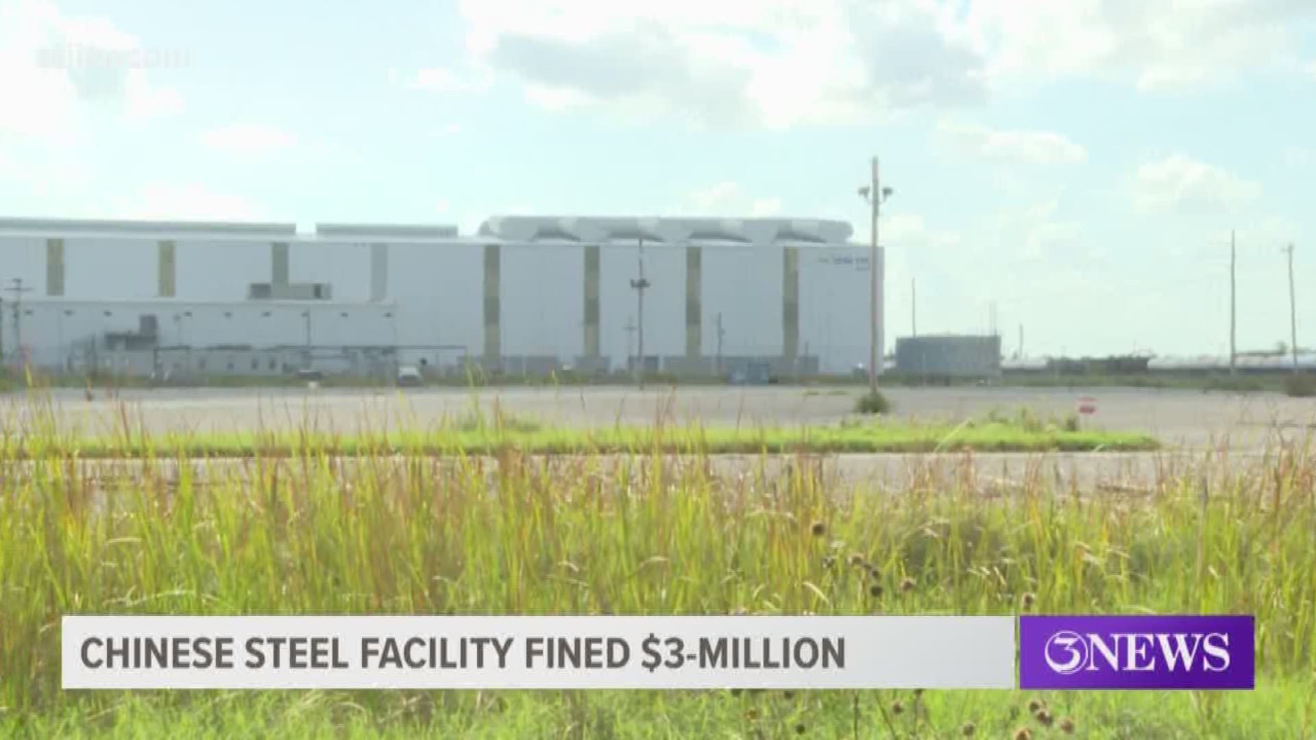The Chinese steel pipe making facility near Gregory was forced to pay a fine of around $3 million for not complying with the tax abatement agreement it has with San Patricio County.