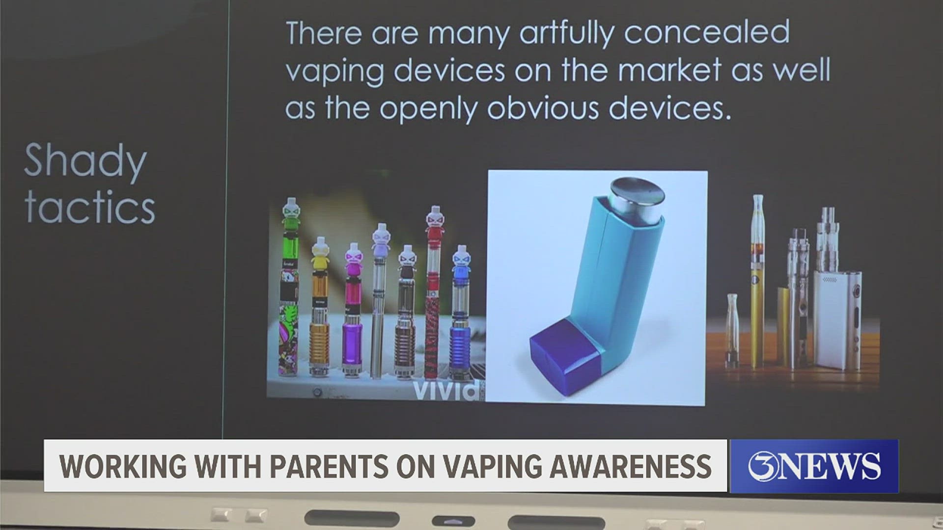If a student is caught vaping THC in school, they could face a third-degree felony.