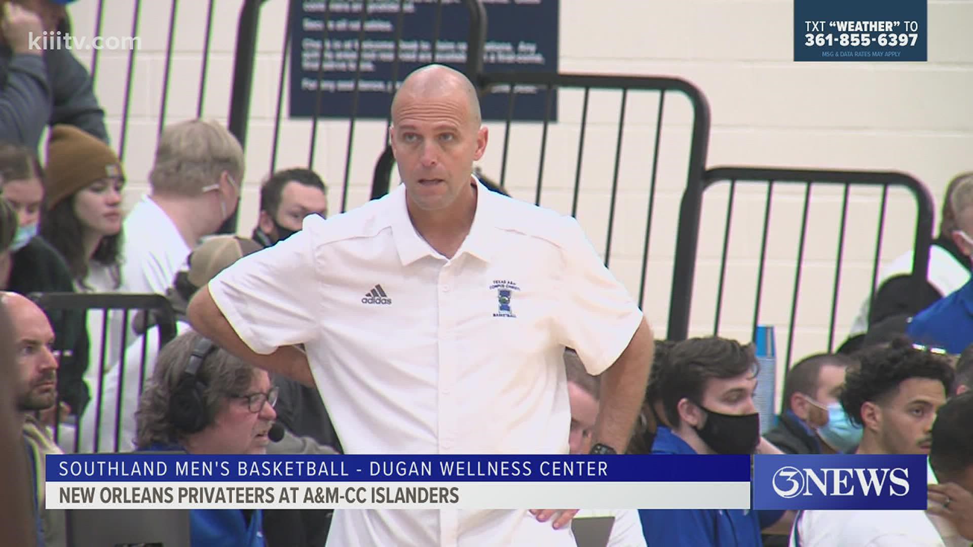 Texas A&M-Corpus Christi shot just 25% from the field in the first half in a 79-70 loss to the Privateers.