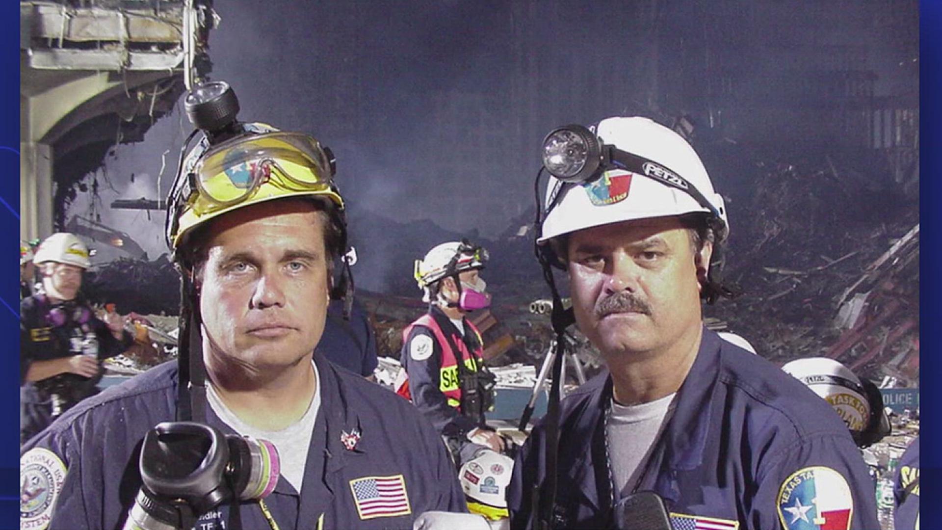 Retired Captain Lee Rogers and two other CCFD firefighters were deployed the morning of 9/11 as members of the Texas Task Force 1.