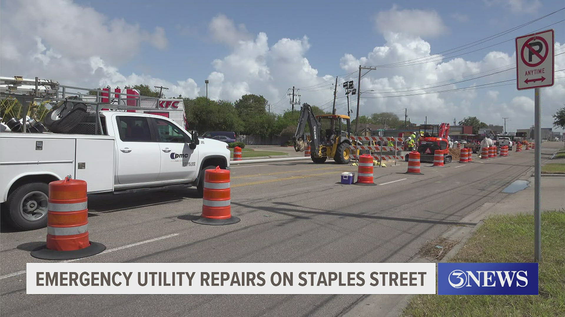 The repairs will be made on Staples Street between Baldwin Boulevard and 17th Street.