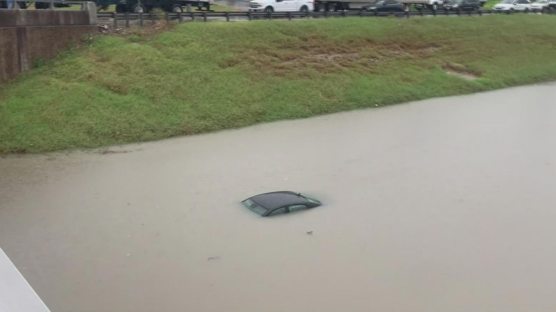 Public Works officials said due to the topography near Park Road 22, they are unable to put effective drainage solutions like what's seen inside the city.