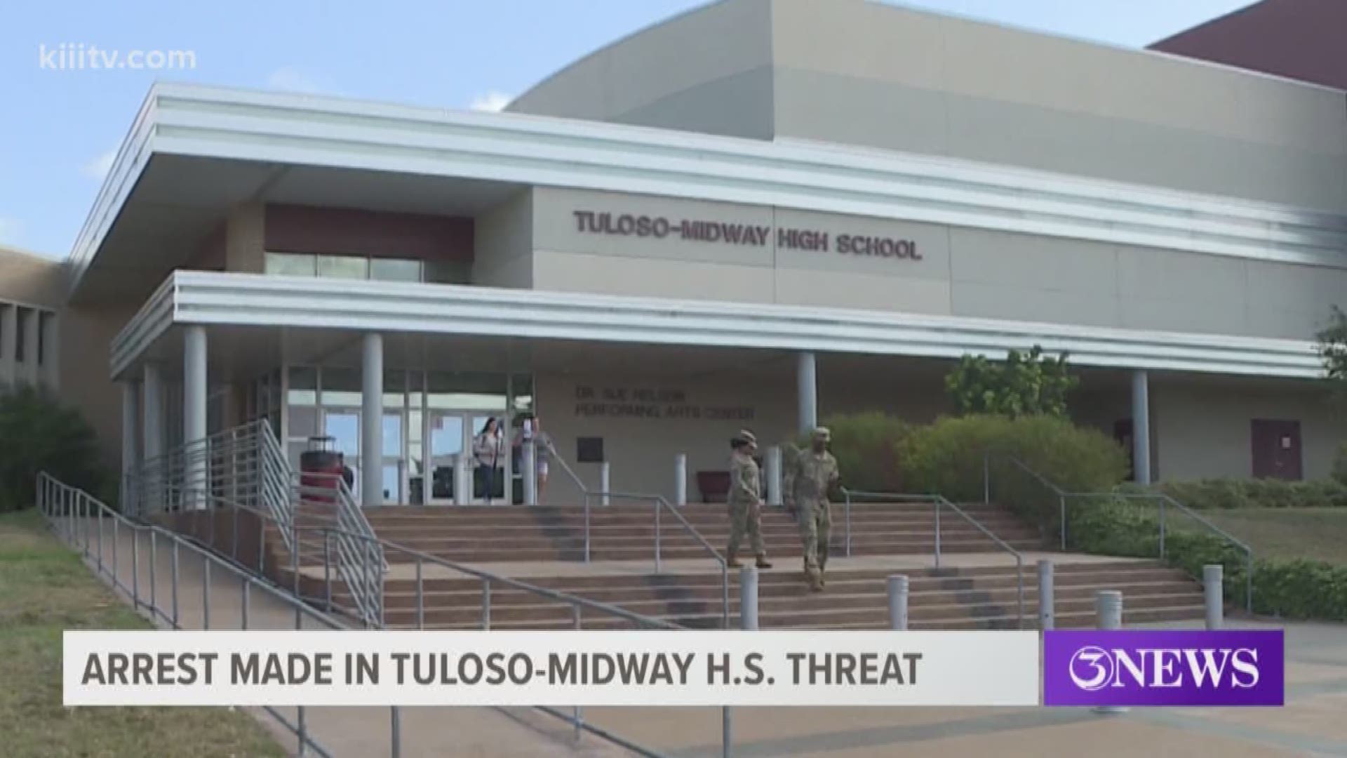 An arrest has been made in connection with a social media threat that prompted an increased police presence Wednesday at Tuloso-Midway High School.