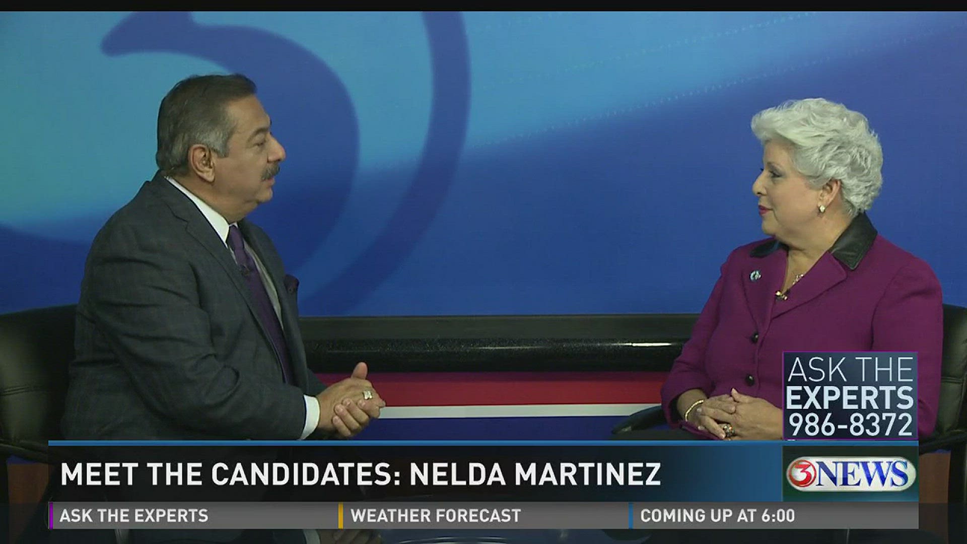 Mayoral candidate Nelda Martinez visited 3News Wednesday, April 12, to discuss the upcoming election and her goals for the City of Corpus Christi.