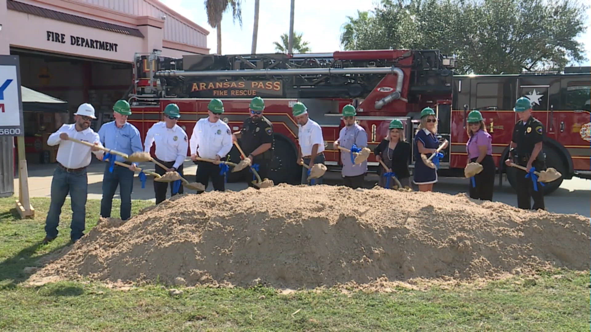 Aransas Pass holds groundbreaking ceremony for new police, fire ...