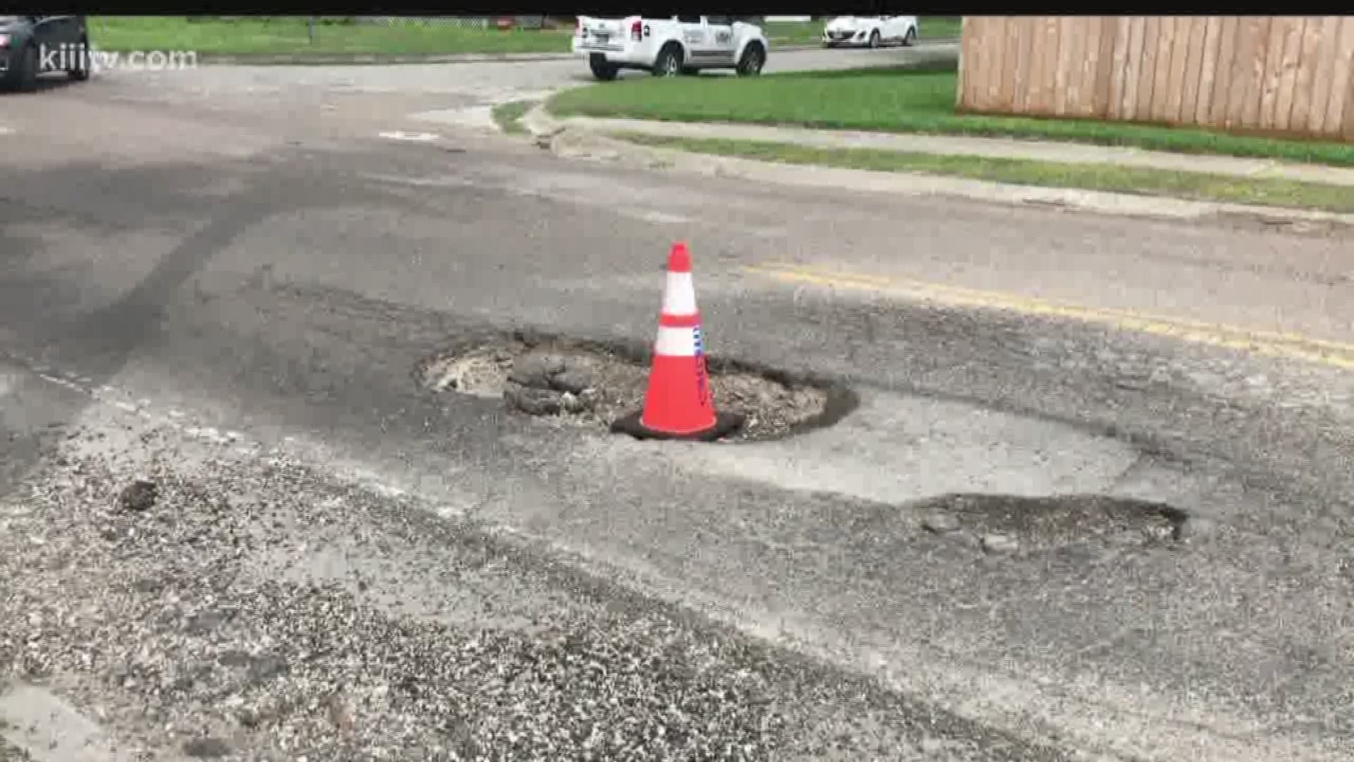It's one of the inevitable problems that show up every time it rains heavily -- the dreaded pothole, many of which open up on streets that are already in disrepair.