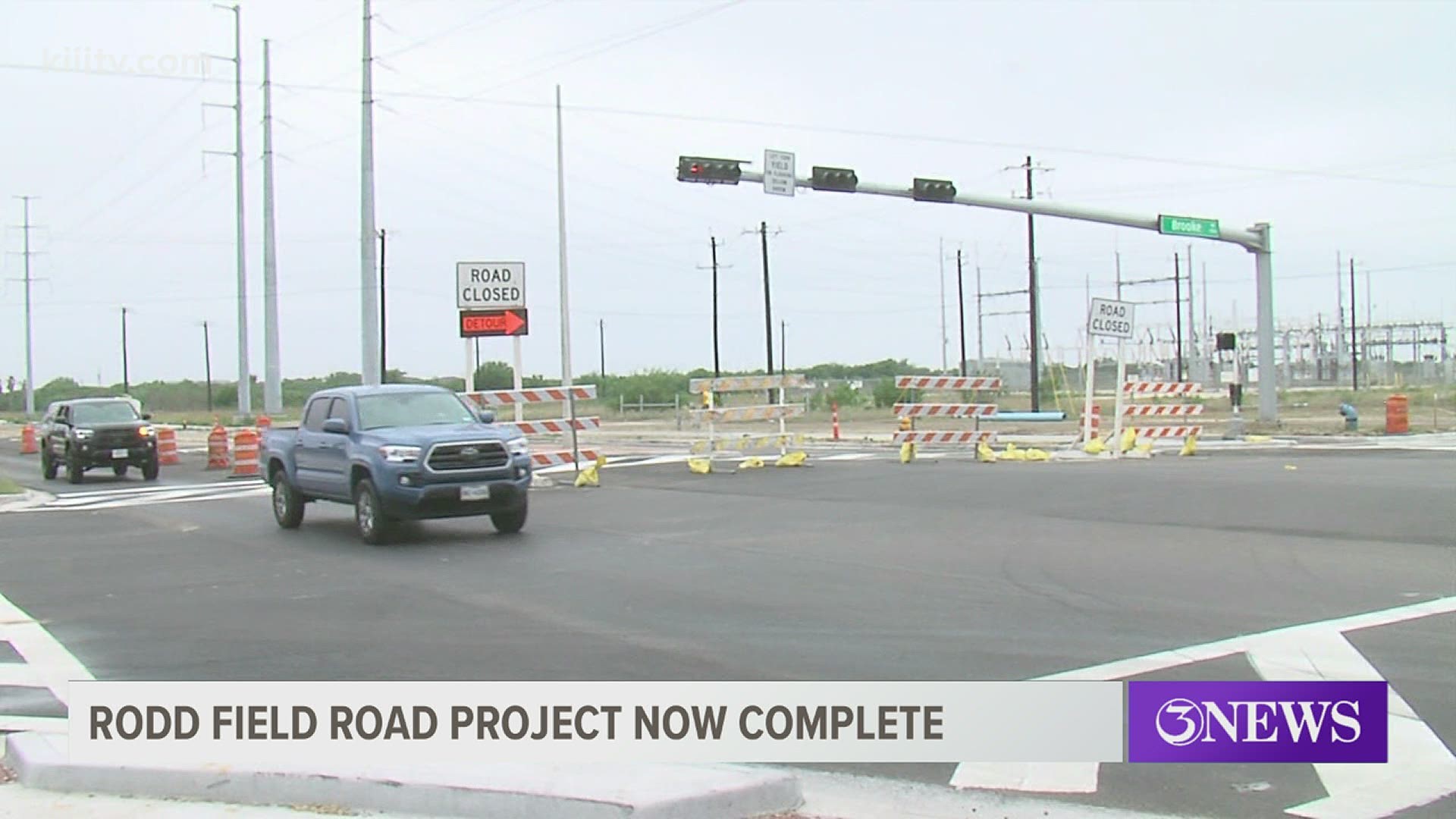 The project, which began in November 2018, expanded Rodd Field Road from two to four lanes with a 30-foot center median.