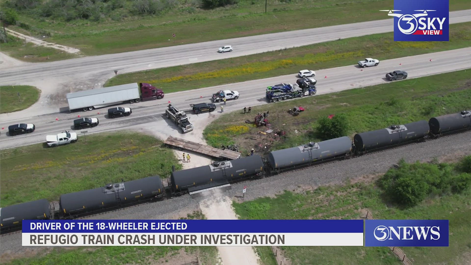 Sheriff Raul Gonzales told 3NEWS the driver of the truck was not wearing a seatbelt.