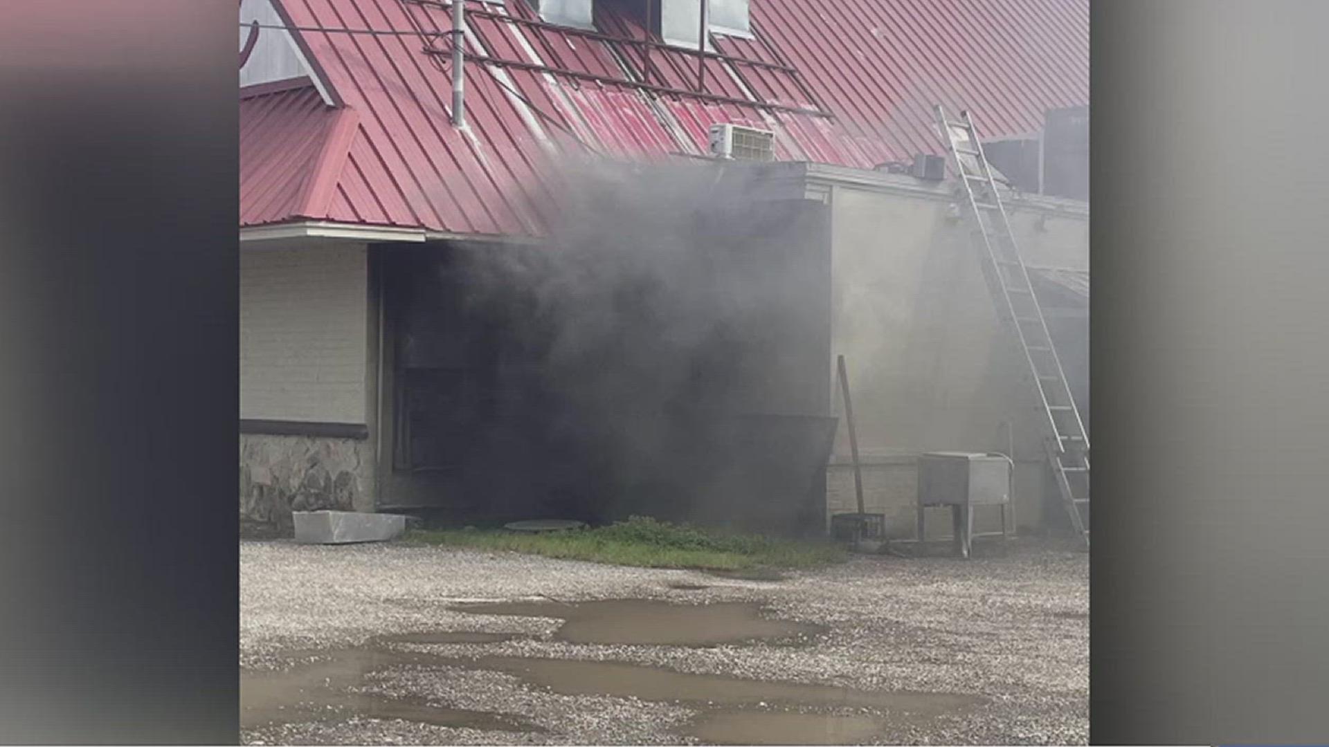 Bishop police and Nueces County ESD 3 responded to the fire off Highway 77 Friday afternoon.