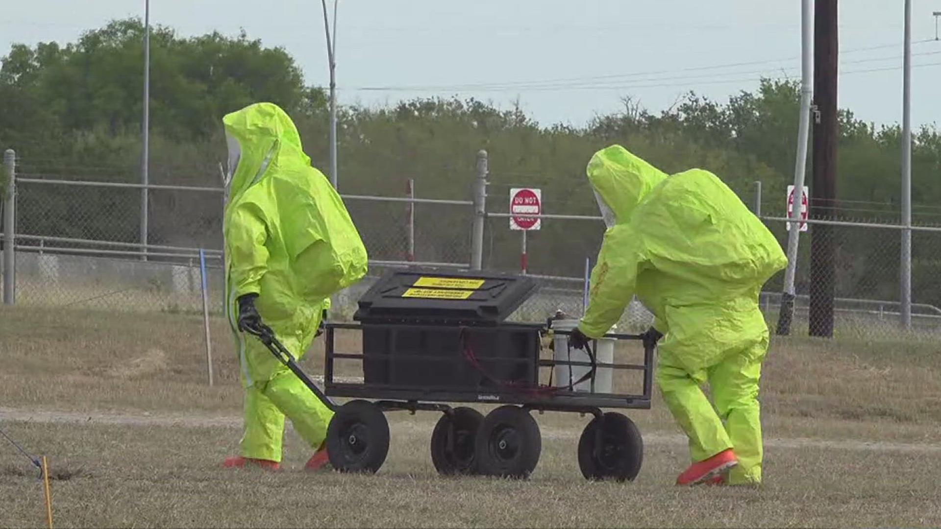 CCFD, city crews run annual HAZMAT drill near Calallen area | kiiitv.com