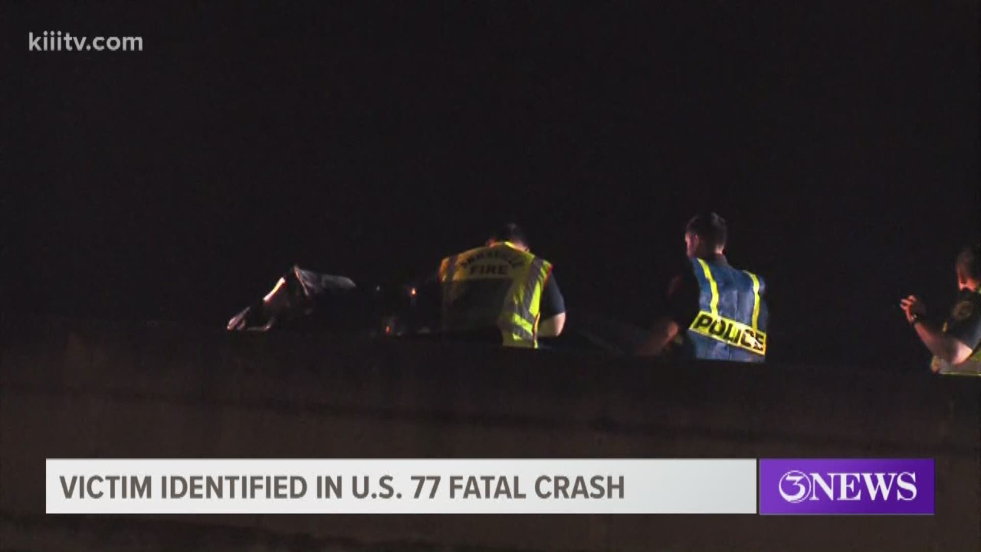 The Robstown Police Department said 21-year-old Nicholas Tovar of Corpus Christi was killed in a crash involving an 18-wheeler Wednesday morning on Highway 77 near County Road 44.