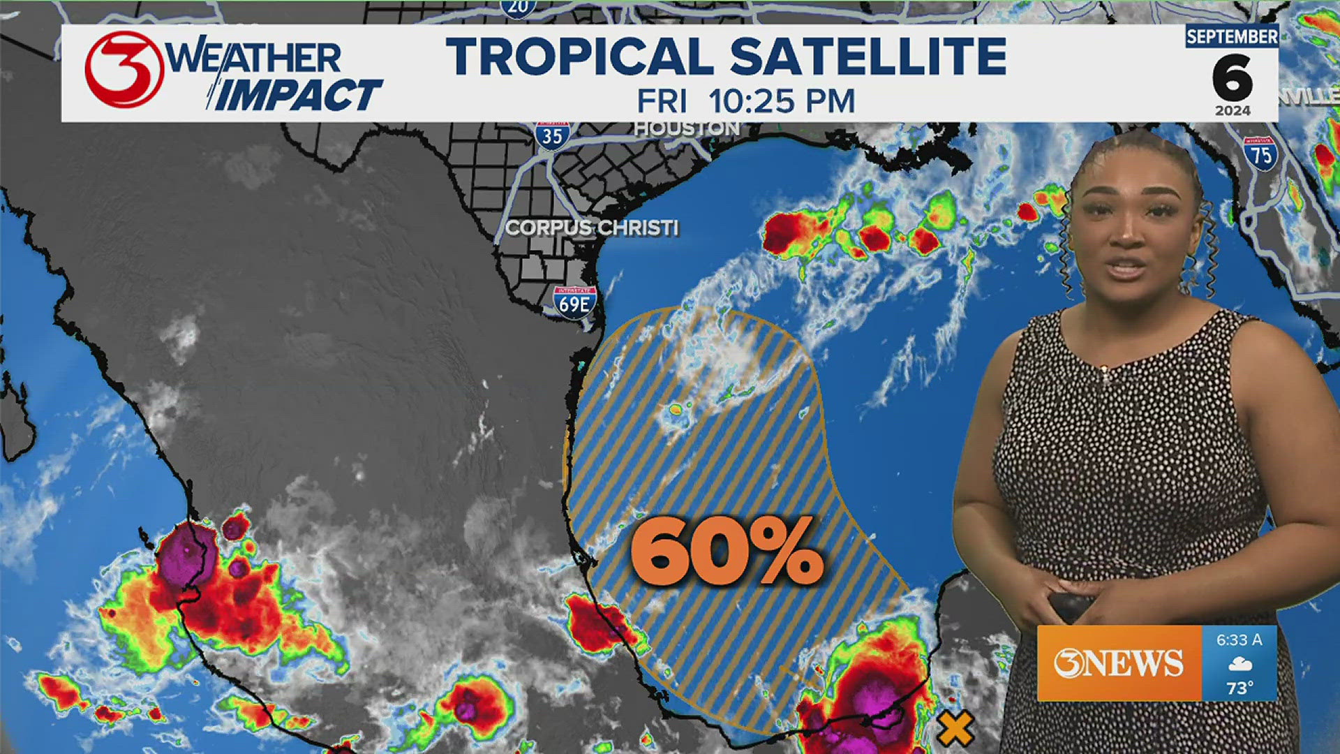 The area with the highest chance of development is sitting in the Yucatan Peninsula. The Coastal Bend could cash in on more heavy rainfall next week.