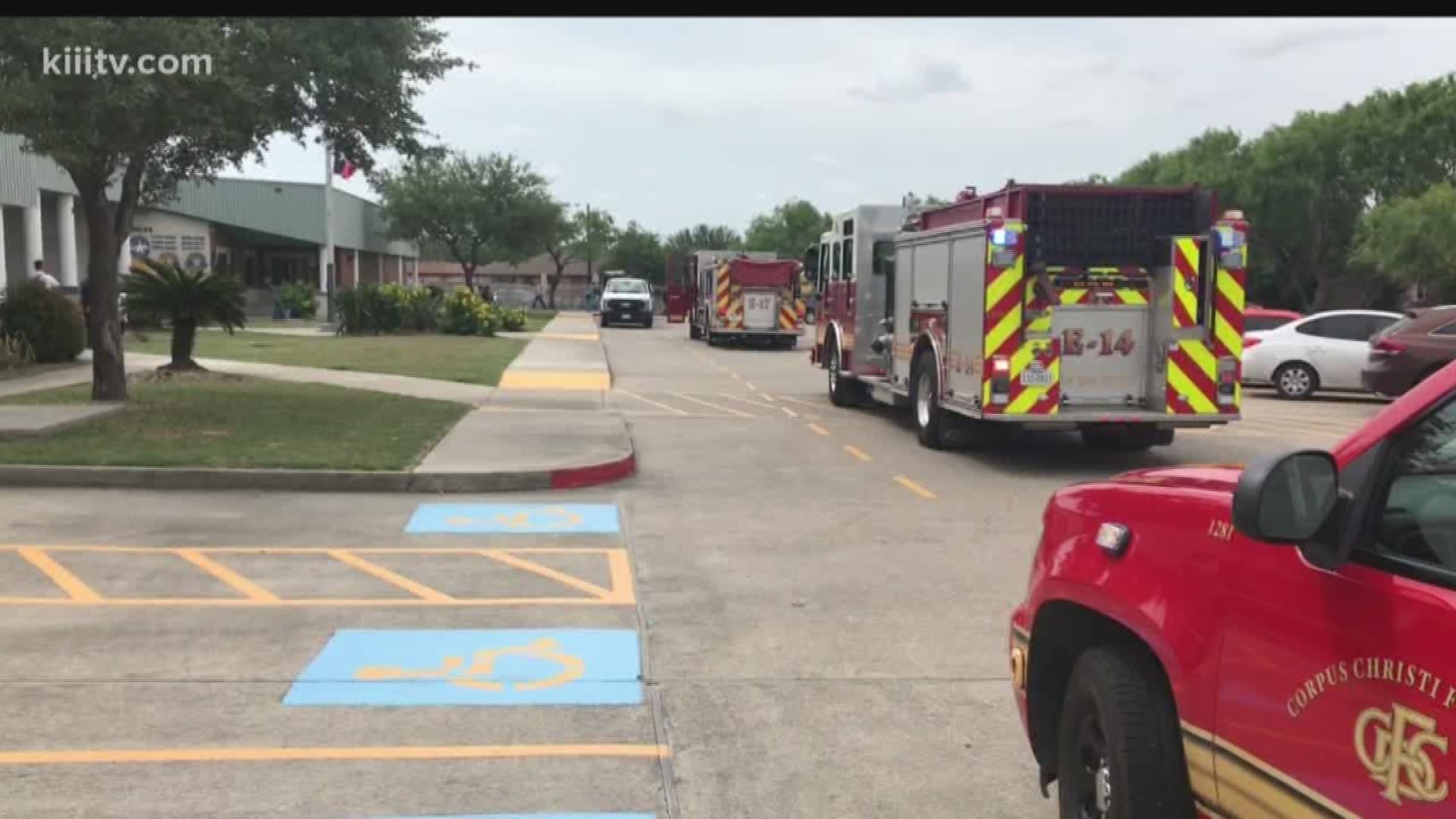 For the second time in two days, students at a Corpus Christi school had to evacuate their campus Friday due to smoke in their school.