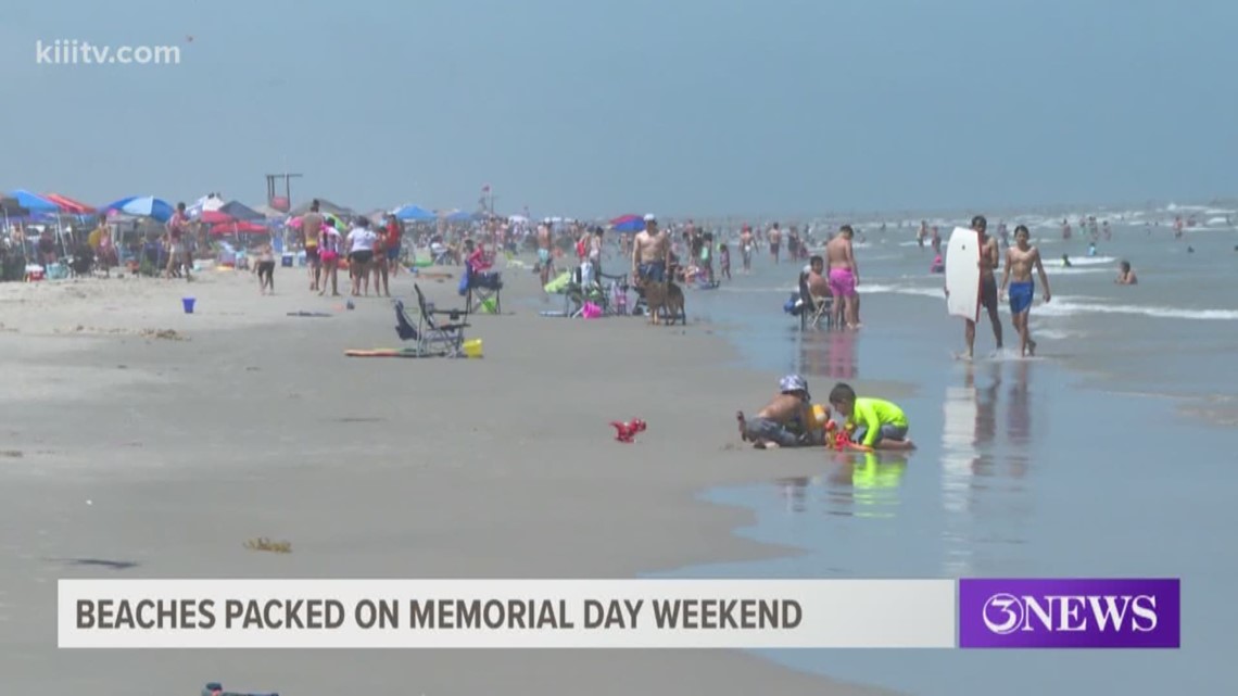 Beaches crowded for Memorial Day weekend