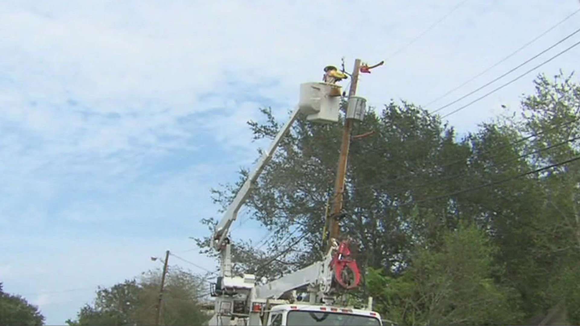 Power is expected to be restored by 3:30 p.m., however, AEP said this could change.