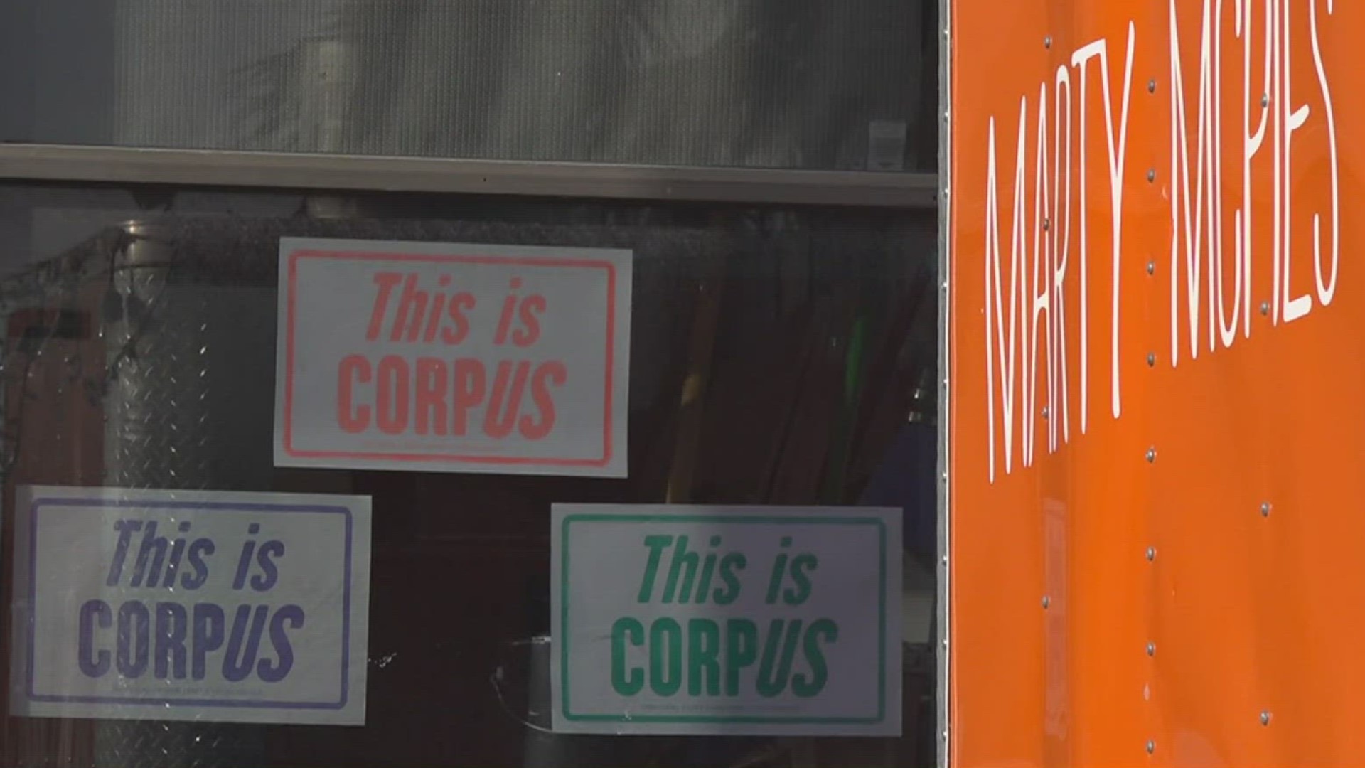 Justin Gainan is the co-owner of Lucy's Snackbar and creator of the "This is Corpus" signs.