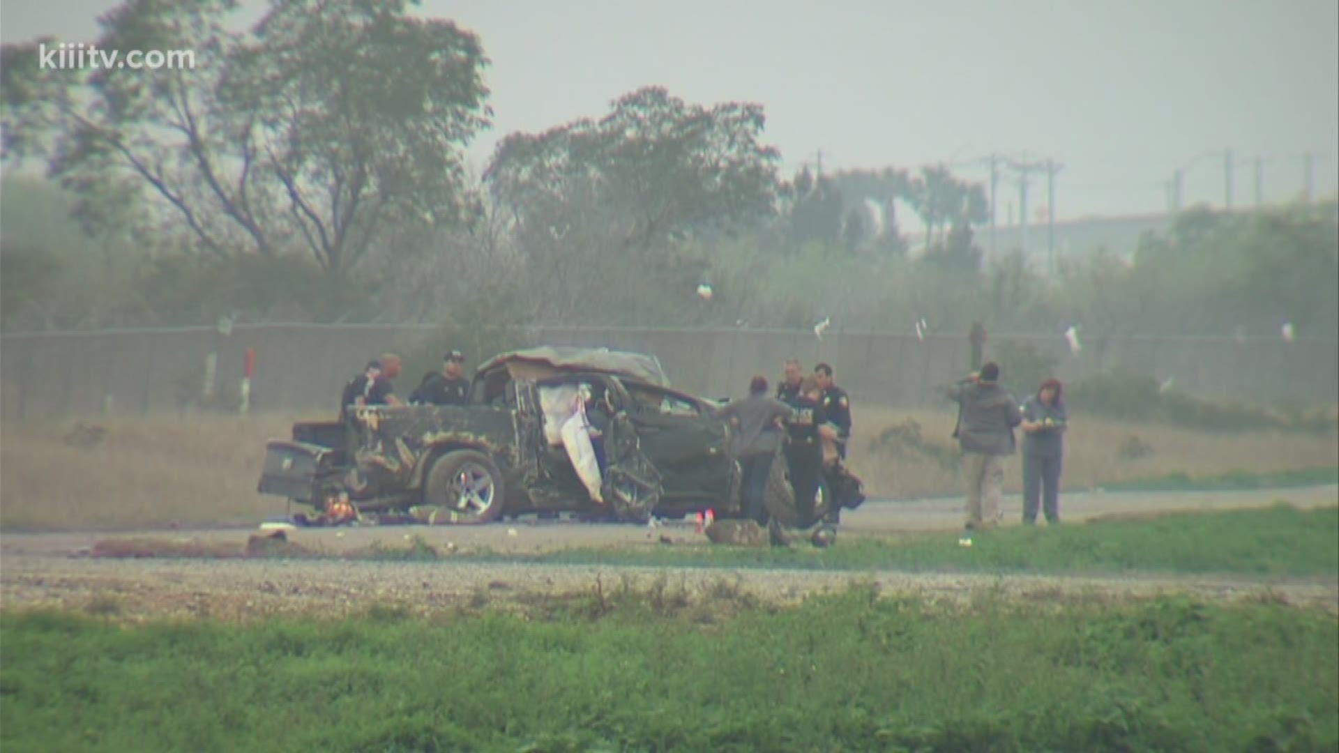 ccording to authorities, the driver left the scene of the accident and walked at least 3 miles to a Whataburger where he was found by police.