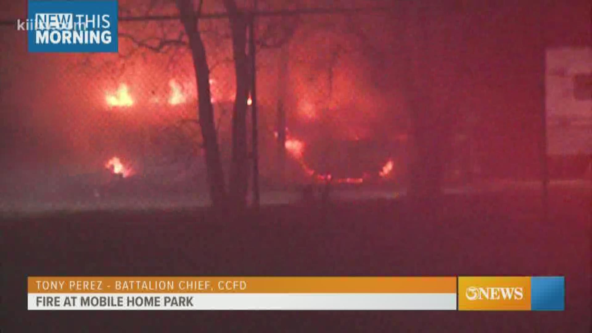Multiple units were called to respond to a fire that broke out early Monday morning at an RV park.