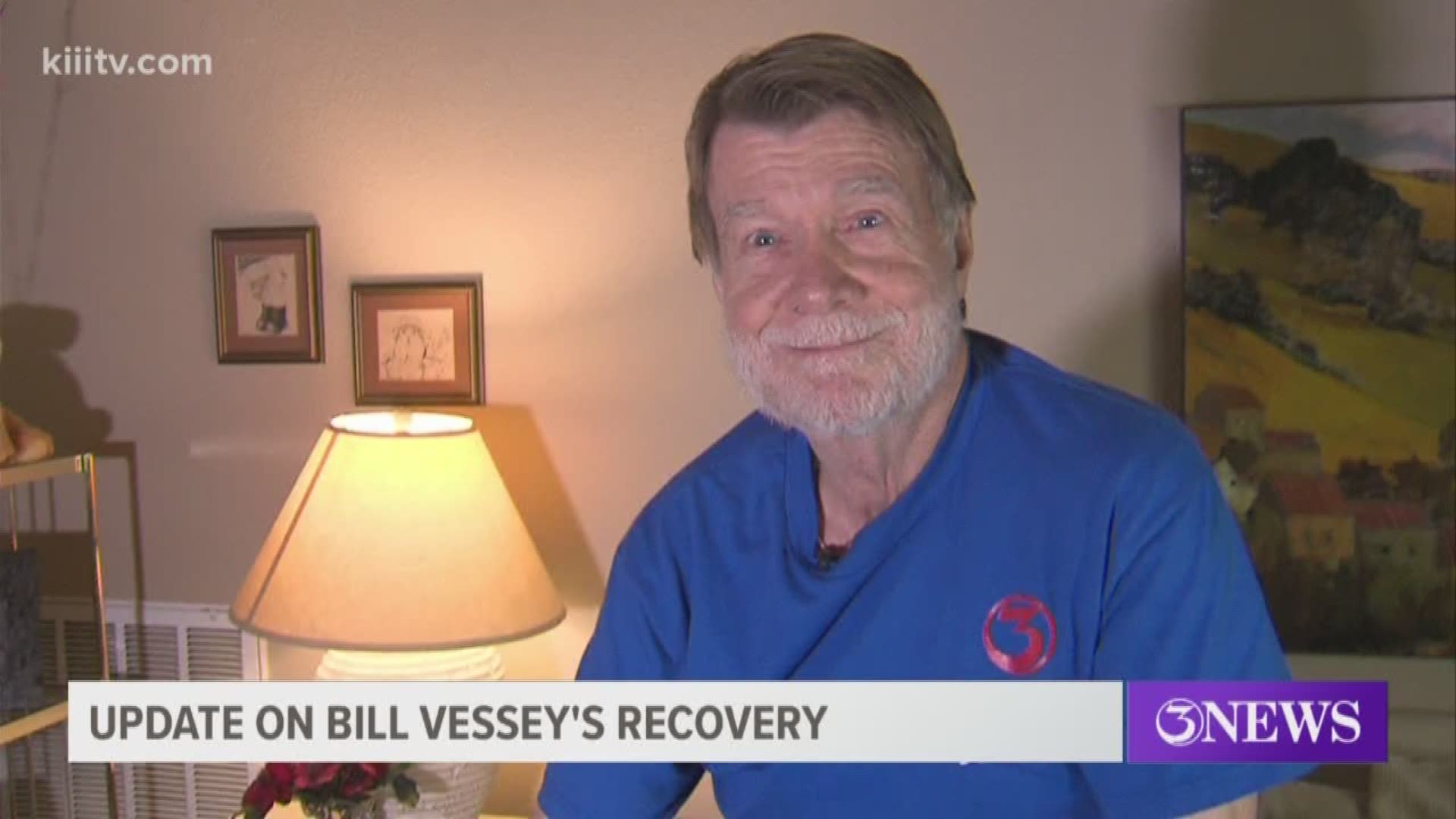 Doctors say Bill Vessey has been making significant progress after suffering a hemorrhagic stroke back in November of 2019.