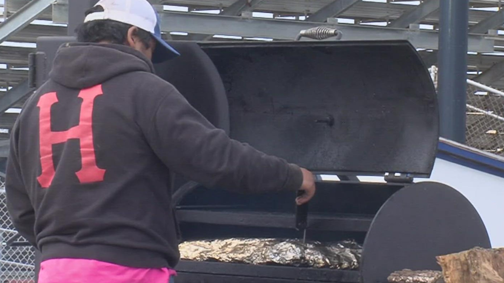 Ingleside High School BBQ Team preparing for state