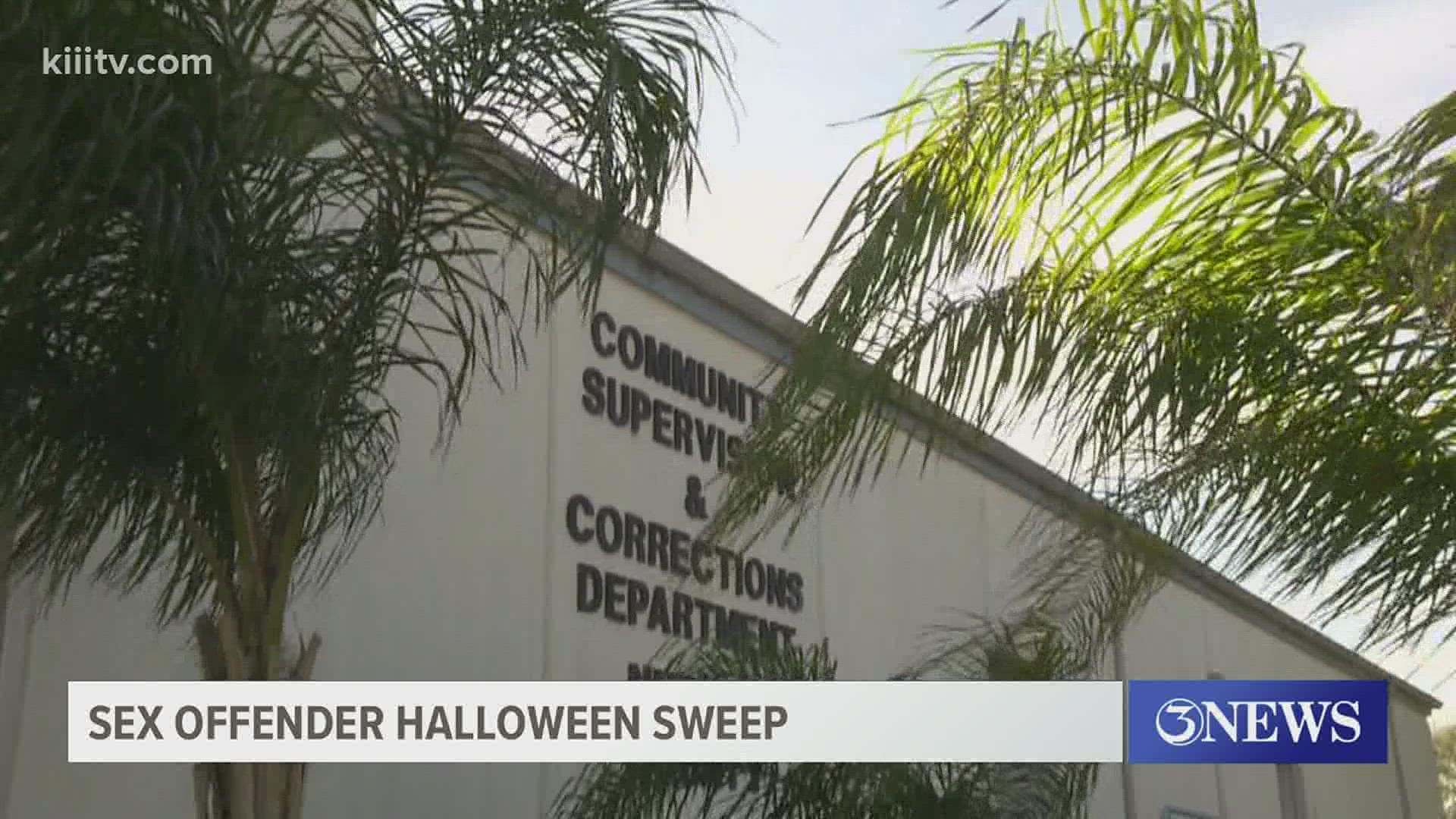 Nueces County probation department takes extra precautions towards sex  offenders for Halloween