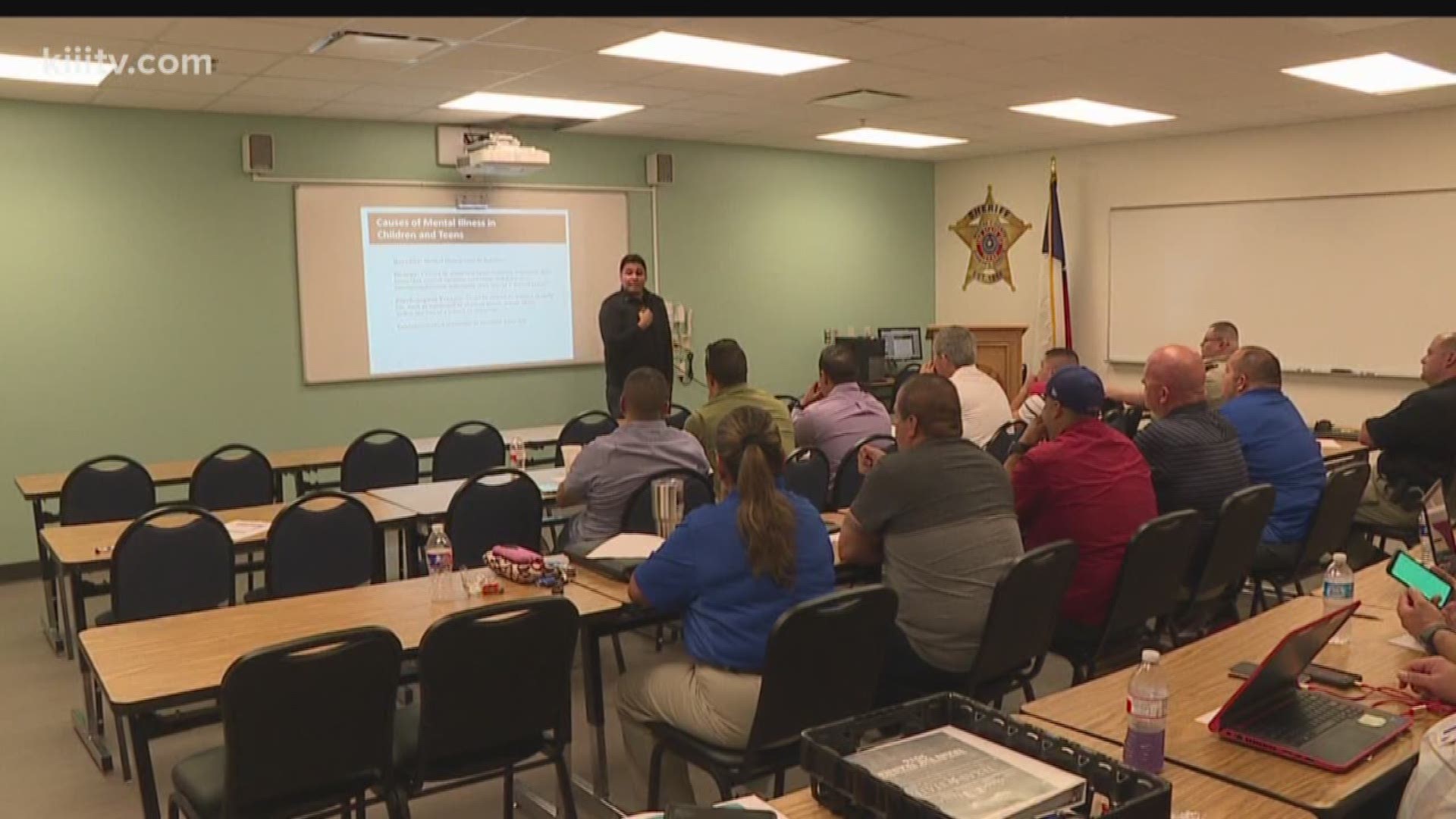 Police in one Coastal Bend school district are partnering with the Nueces County Sheriff's Office to keep officers informed and schools safe.