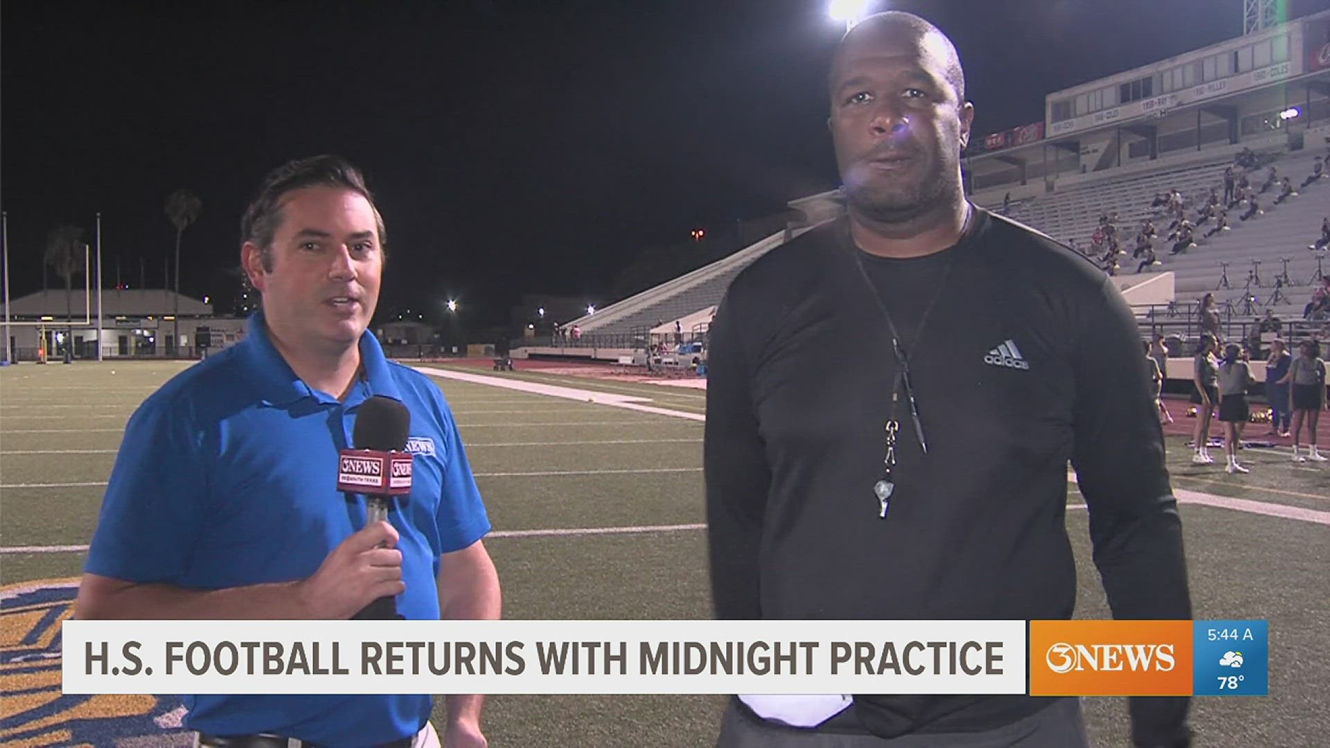 Miller Bucs help ring in football season with 'Midnight Madness' practice
