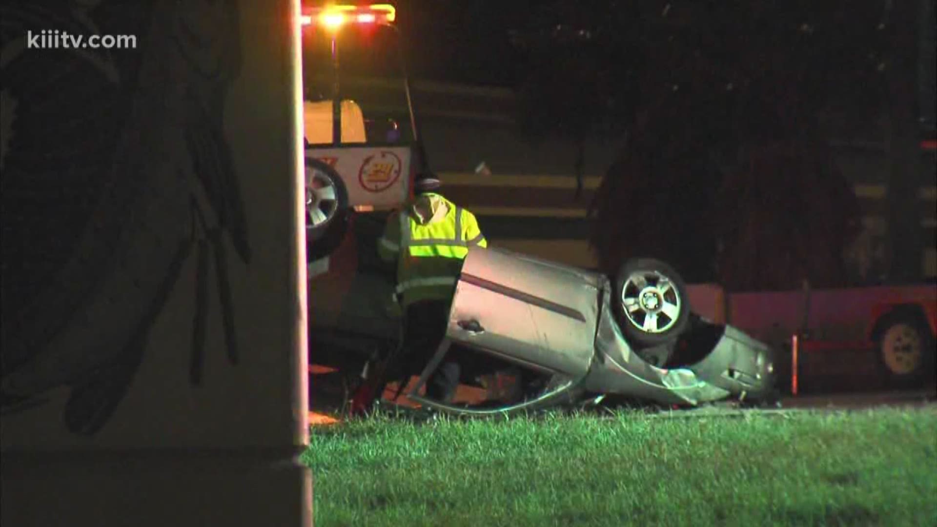 Two accidents cause the Crosstown to be shut down for a short time early Saturday morning.