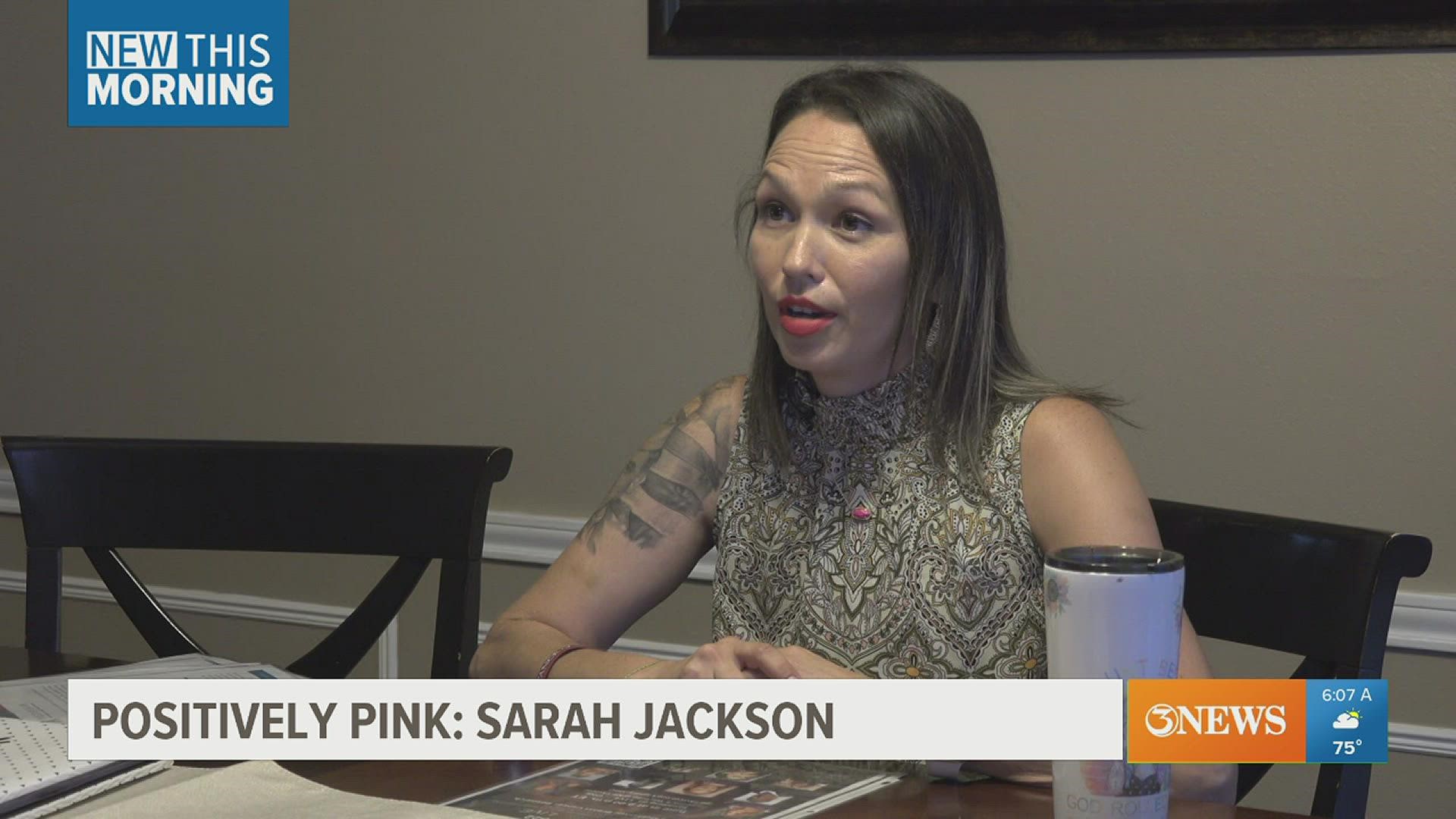 Sarah Jackson is the latest warrior featured in our Positively Pink breast cancer survivor series. She relies on a daily pill to keep her alive.