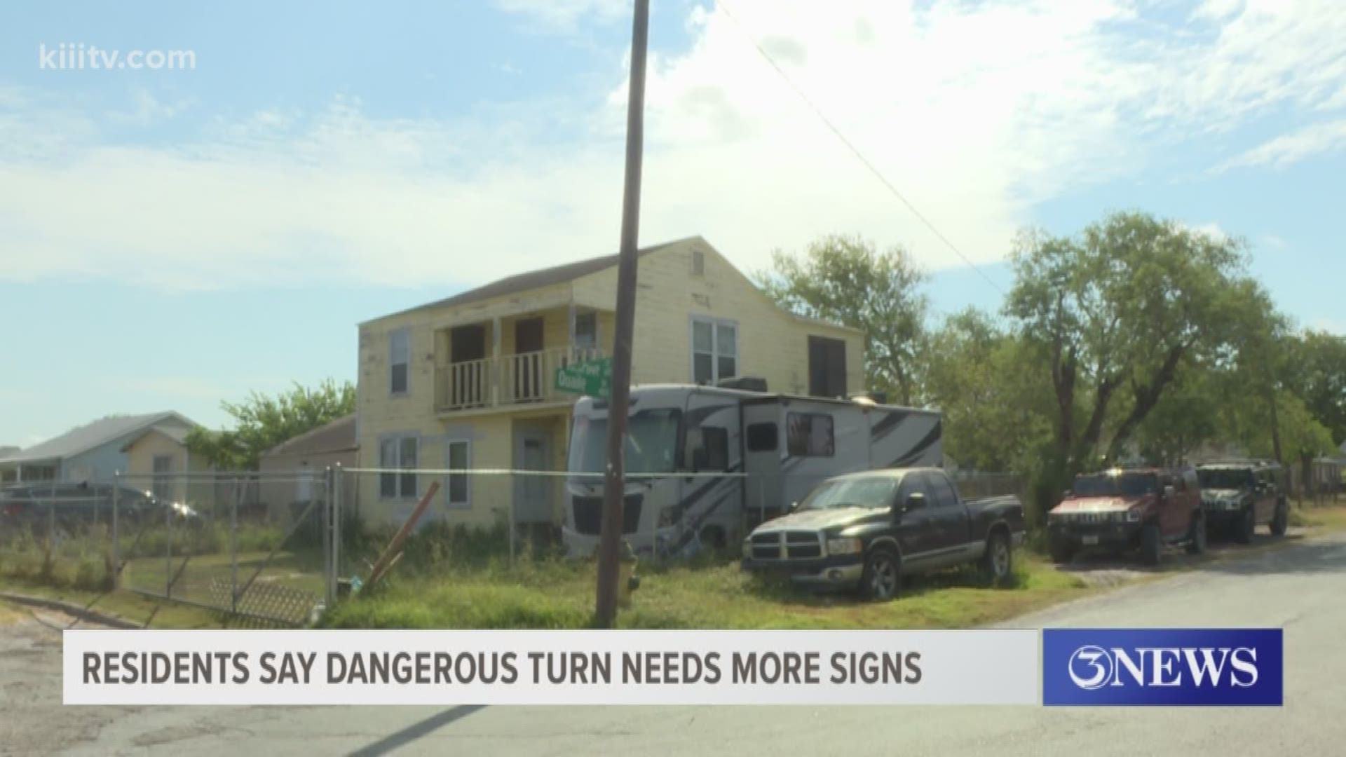 Residents on Quaile Drive on Corpus Christi's west side say there's a 90 degree turn with no stop sign and the signs the city have installed are not enough to keep drivers from speeding through.