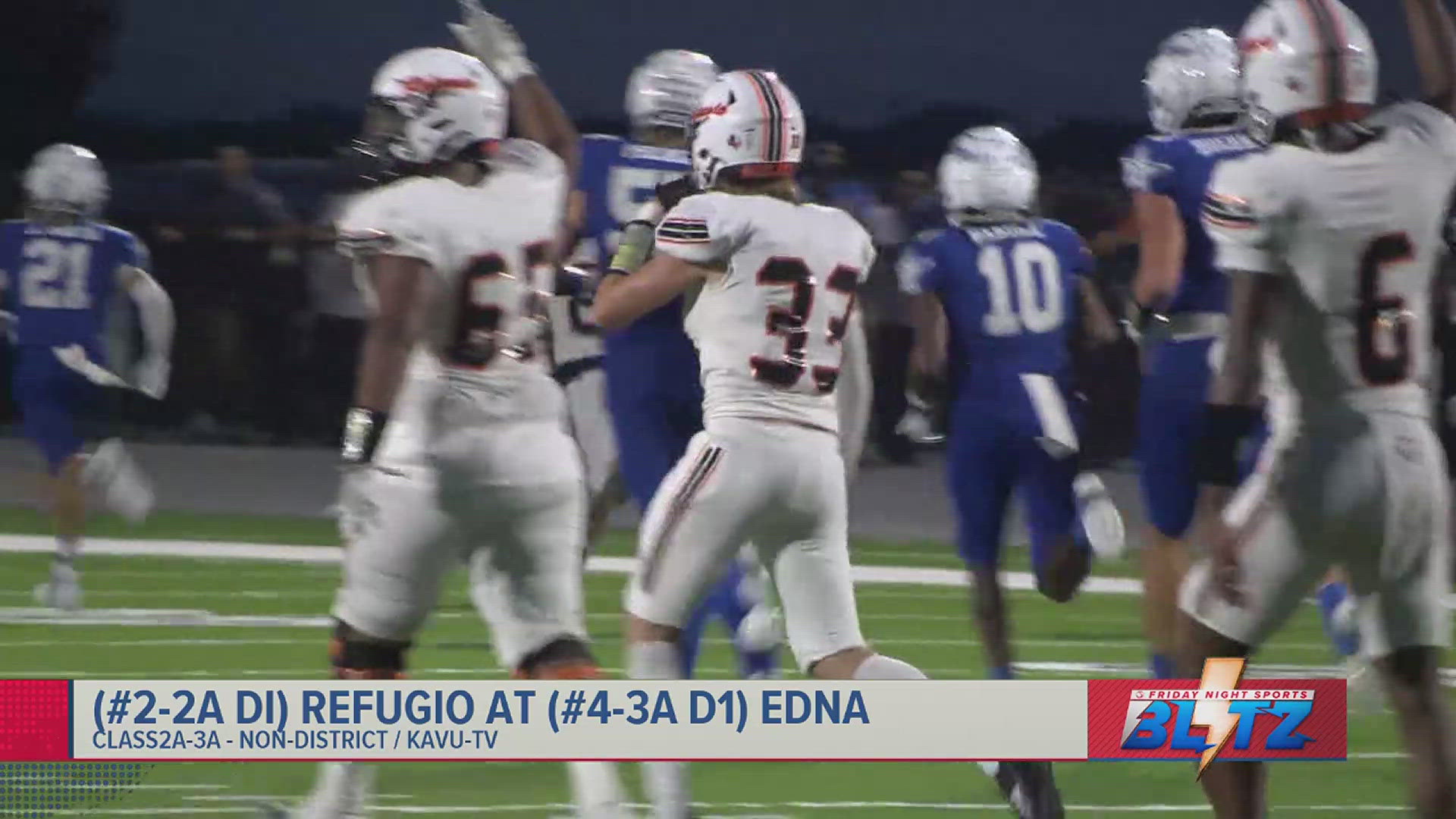 Refugio falls to Edna in state-ranked battle; Robstown edges Santa Gertrudis Academy; San Diego blanks West Oso