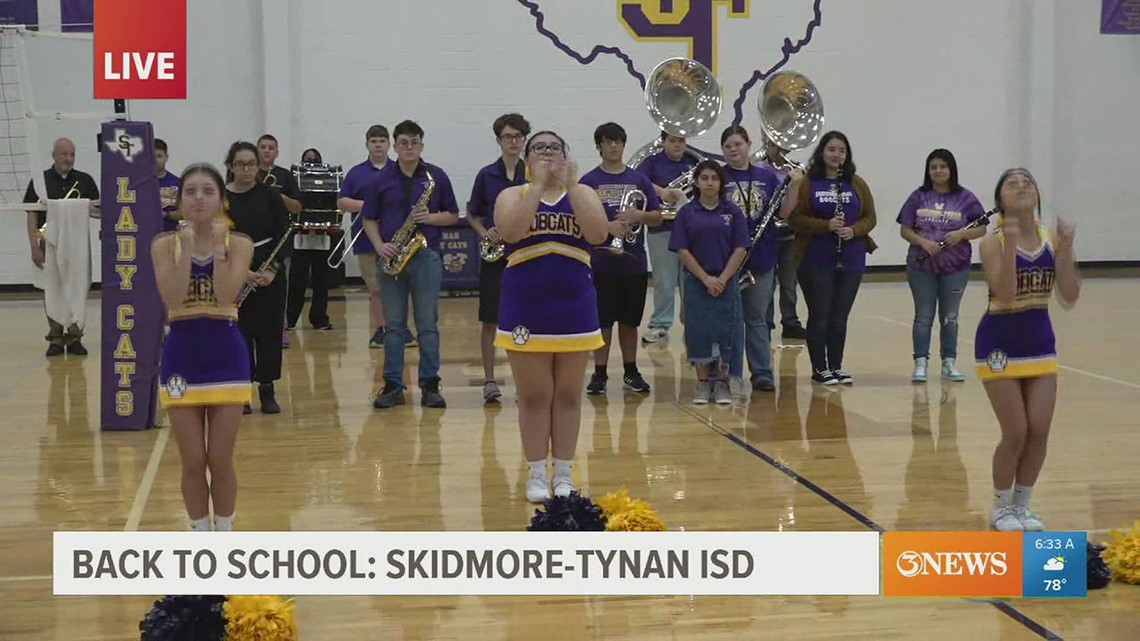 Skidmore Tynan ISD celebrates their first week back in the classroom