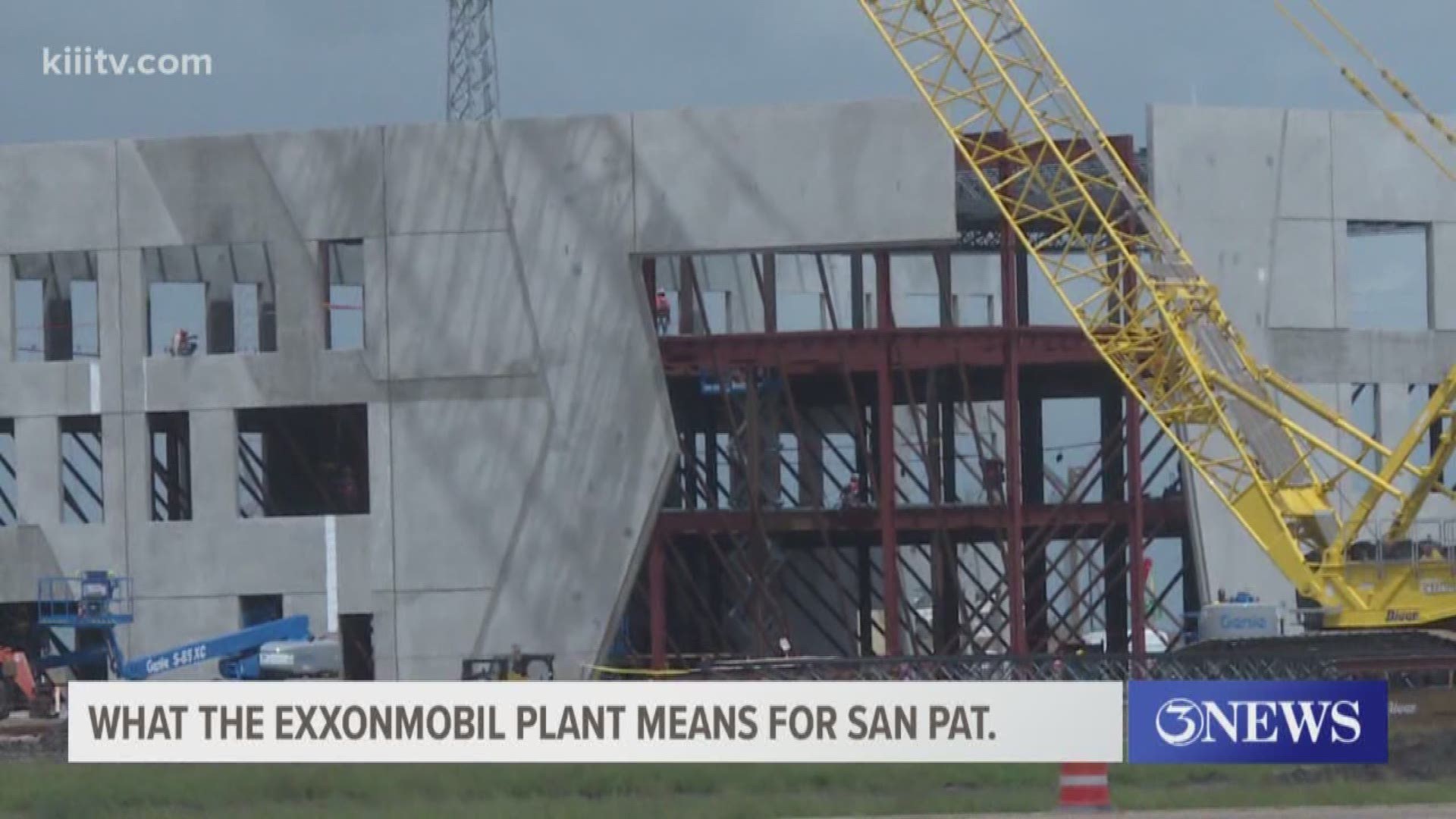 Community leaders, politicians, and Exxon executives gathered to mark the start of construction on the multibillion-dollar plastics plant that will soon be going up between Portland and Gregory.