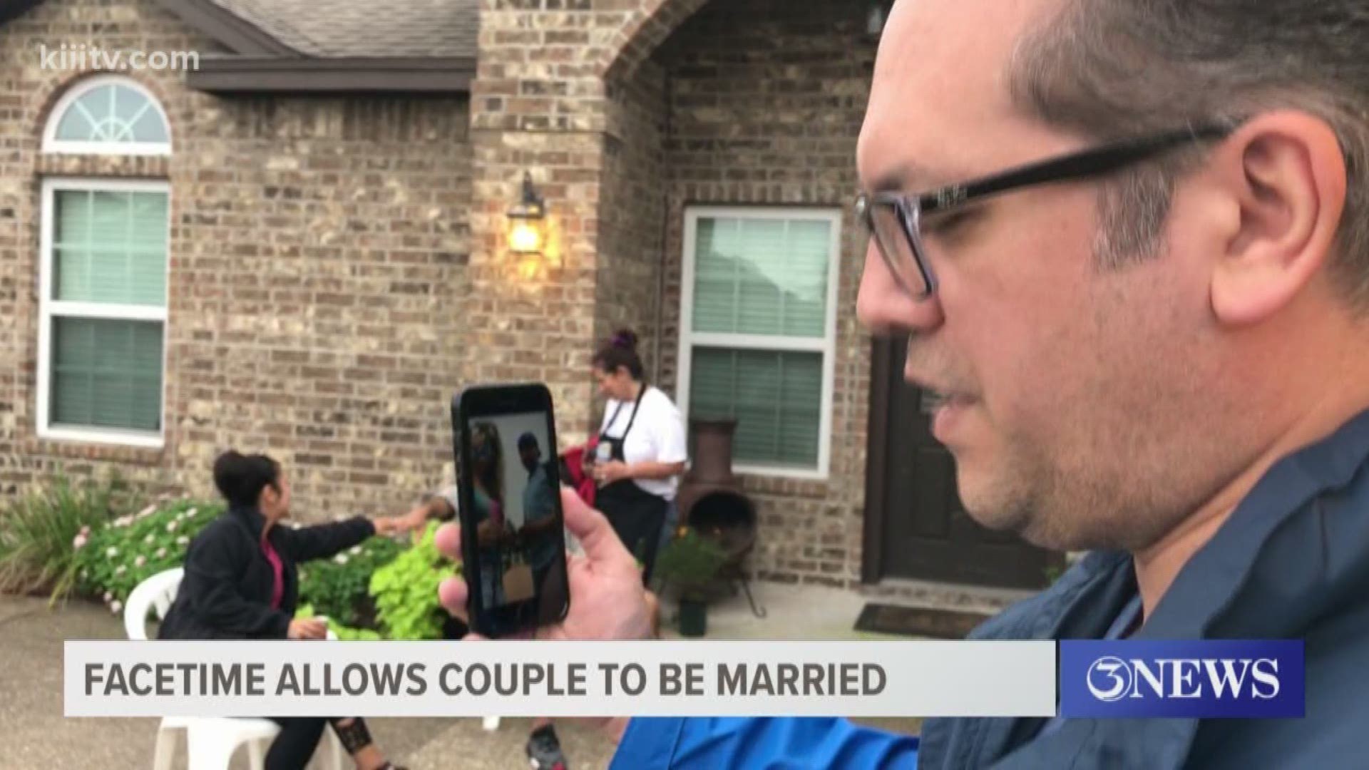 The happy couple was able to celebrate their love in a special ceremony officiated by one of 3News own anchors.