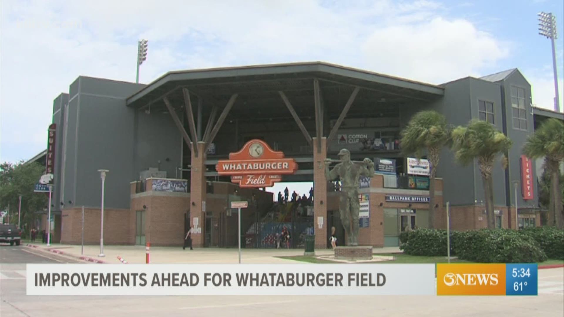 Some changes are coming to Whataburger Field, home of the Corpus Christi Hooks.