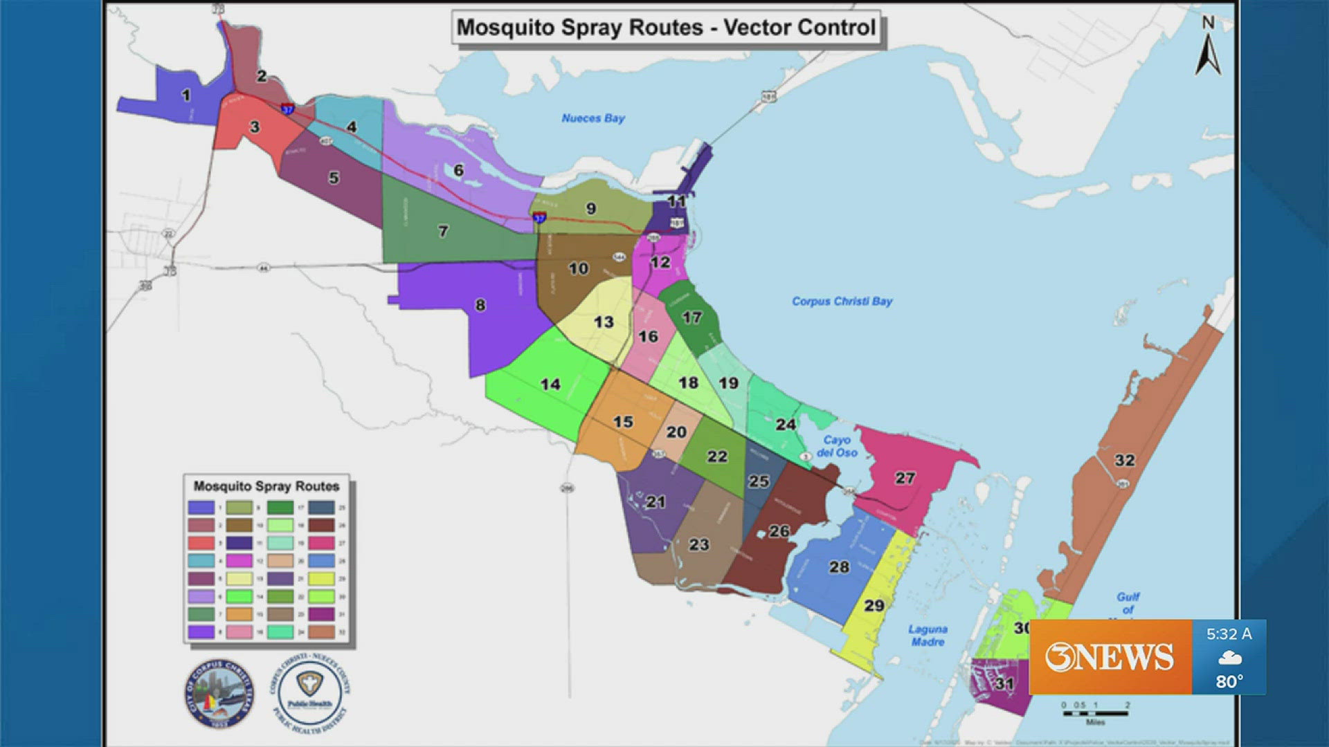 Vector control will be spraying for mosquitos throughout the city this week. Check out our story for details on the schedule.