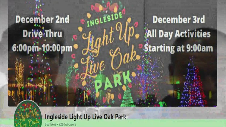 Ingleside to deck the halls with Light Up Live Oak Park Friday, Saturday