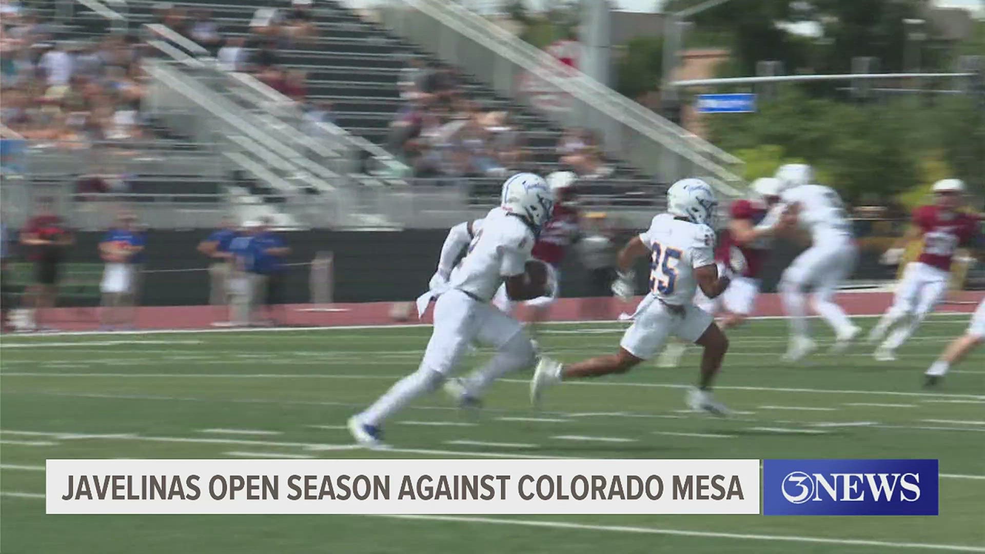 The Javelinas traveled to Colorado Mesa to get their first win of the season, 30-10.