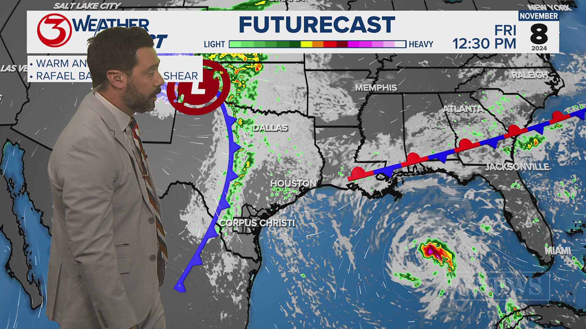 After a sunny delight Wednesday, things get warm and humid again before another front moves into the Coastal Bend this weekend.