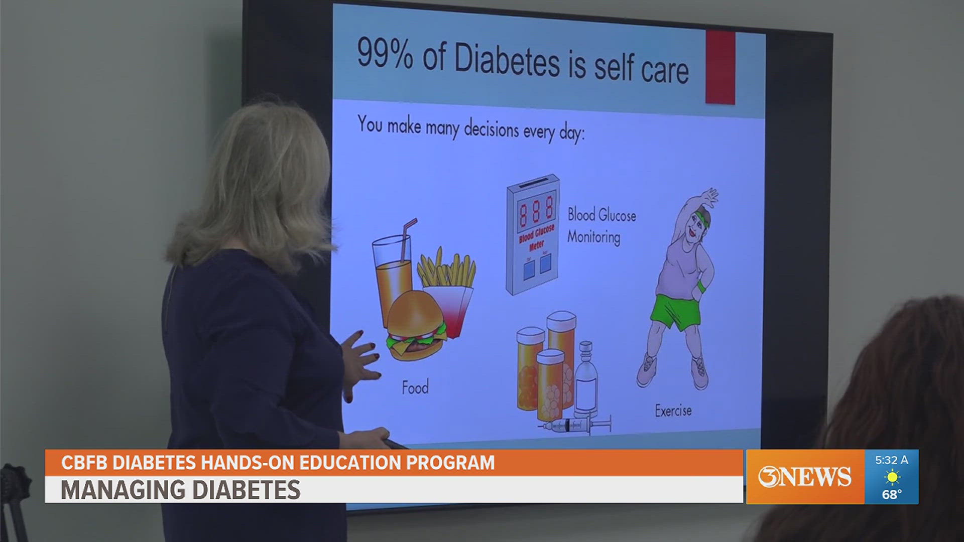 The Coastal Bend Food Bank hosts a class on managing a diabetic lifestyle for those in need of help.