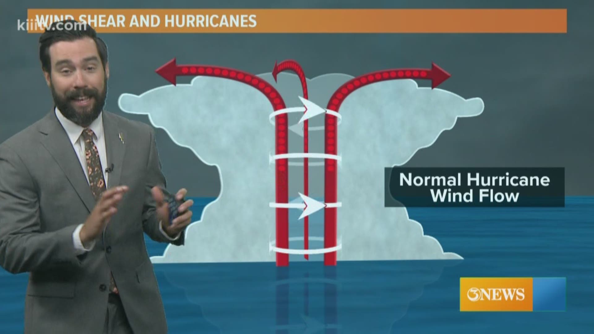 When we are forecast for the development of, or ongoing tropical systems, wind shear plays a major role in how tropical storms or hurricanes develop (or not).