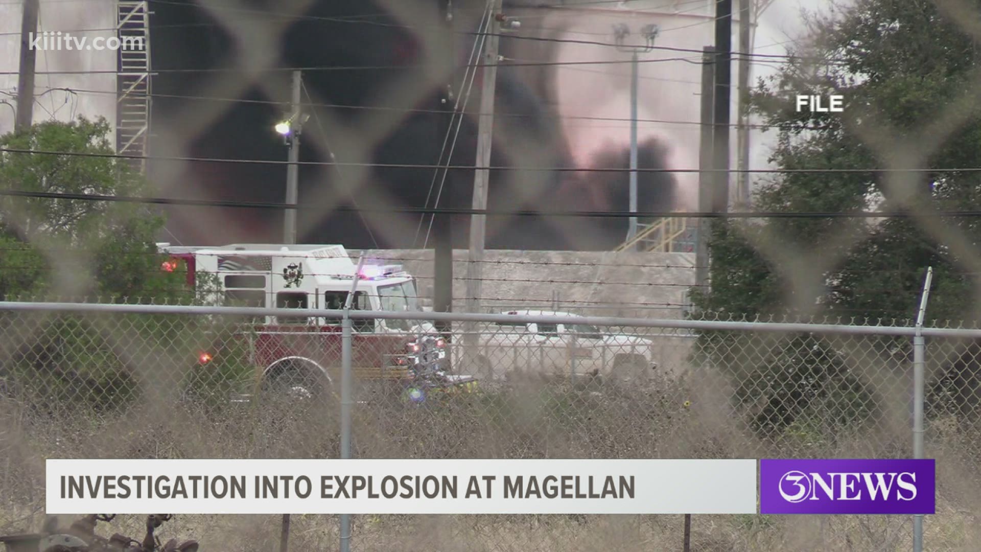 Officials with Magellan report that the fire started near an above ground tank holding light crude oil. It was being cleaned and inspected.