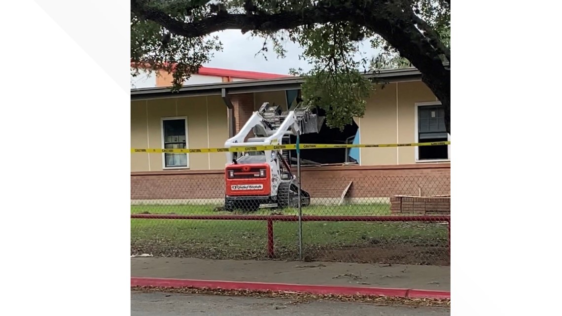 Demolition begins at Premont Elementary School