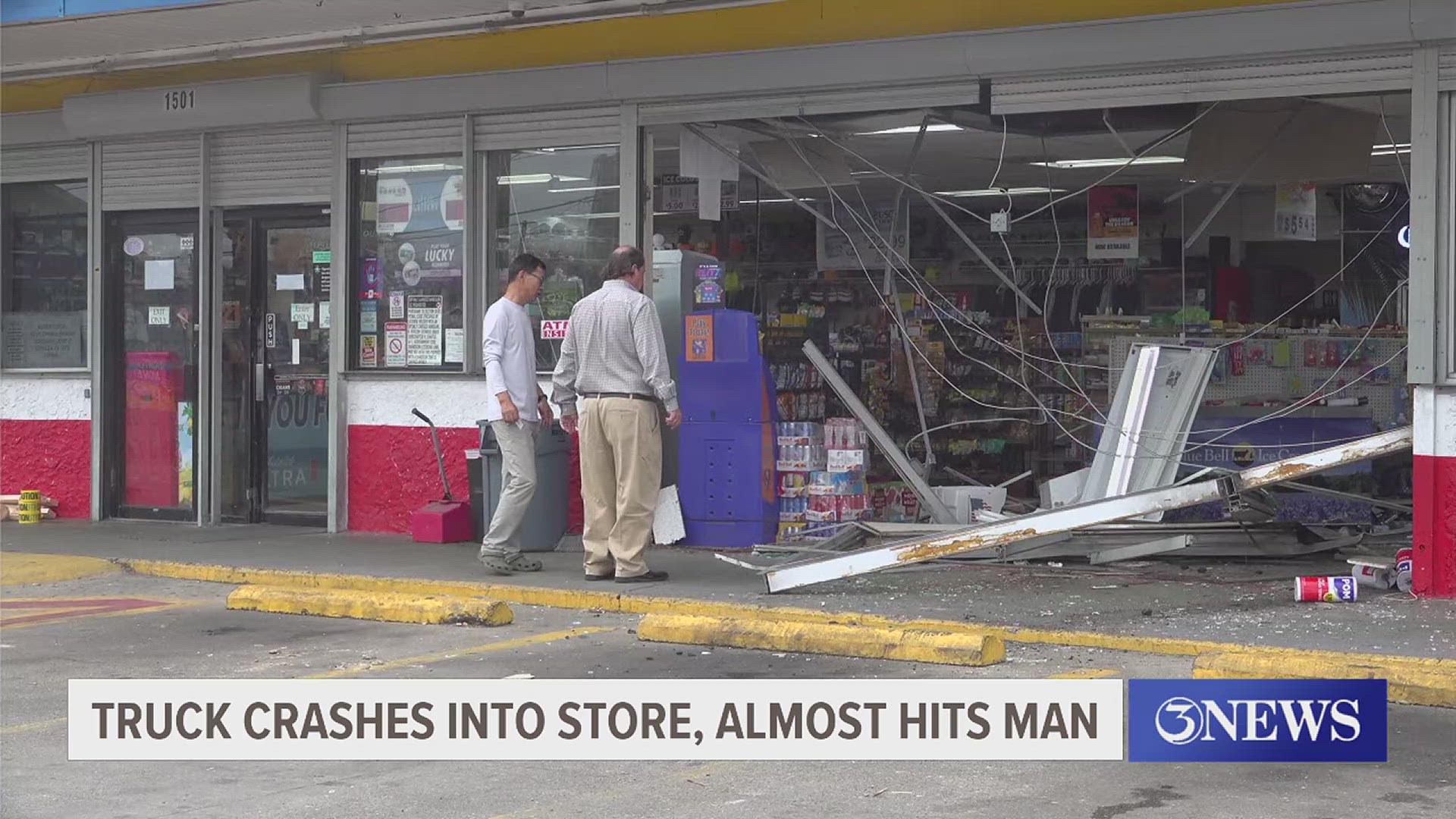 Car crashes into Times Market convenience store on Wednesday morning ...