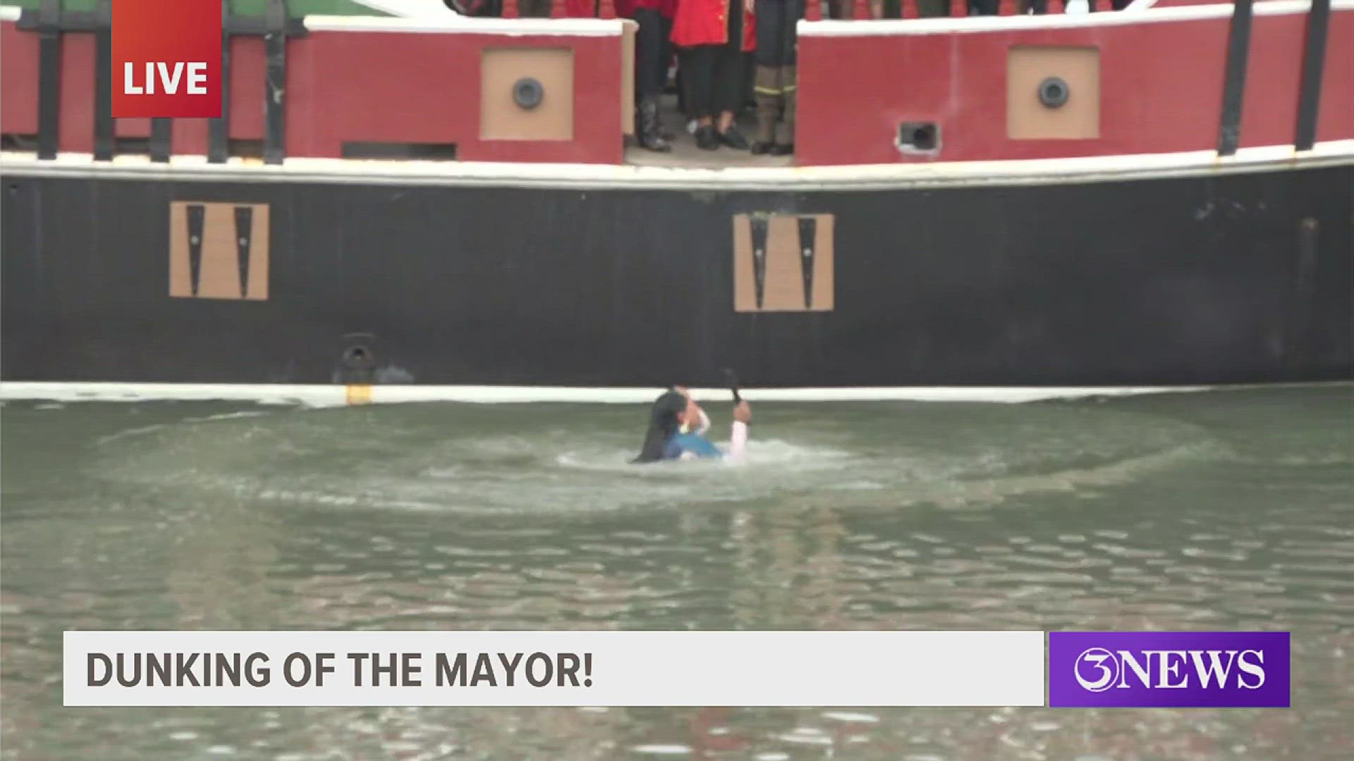 Corpus Christi Mayor Paulette Guajardo walked the plank Thursday.