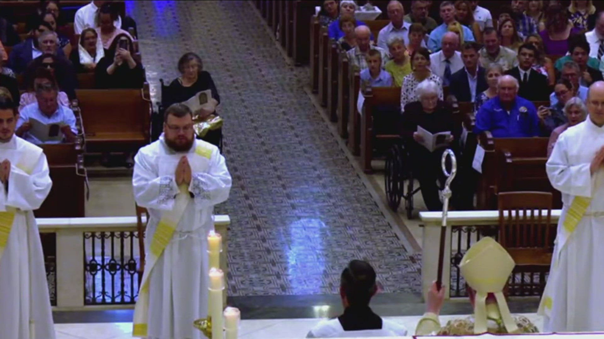 Around 70 priests attended and welcomed their new brothers into the priesthood.